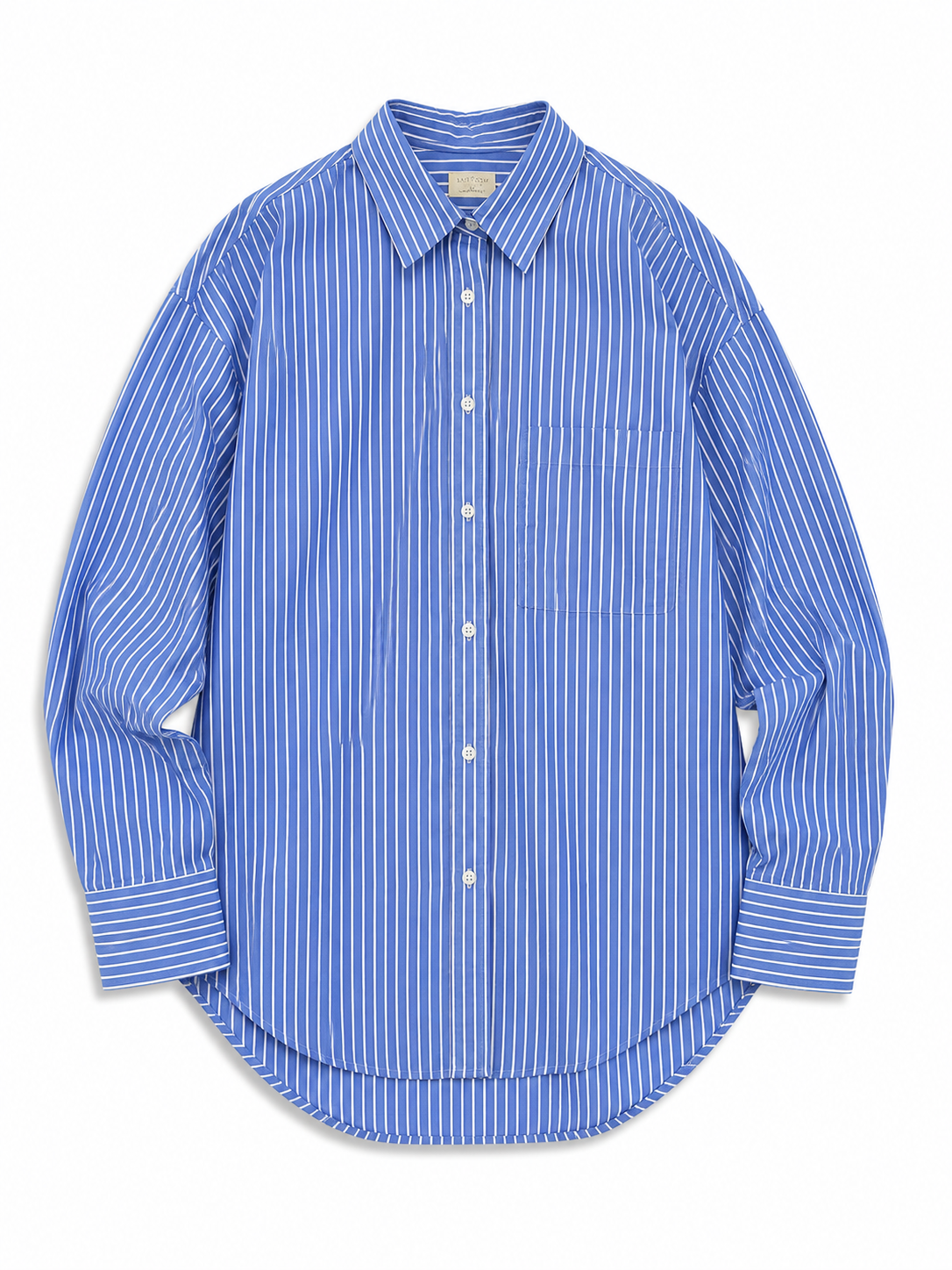 Faherty Coastal Poplin Relaxed Shirt - Deepwater Stripe