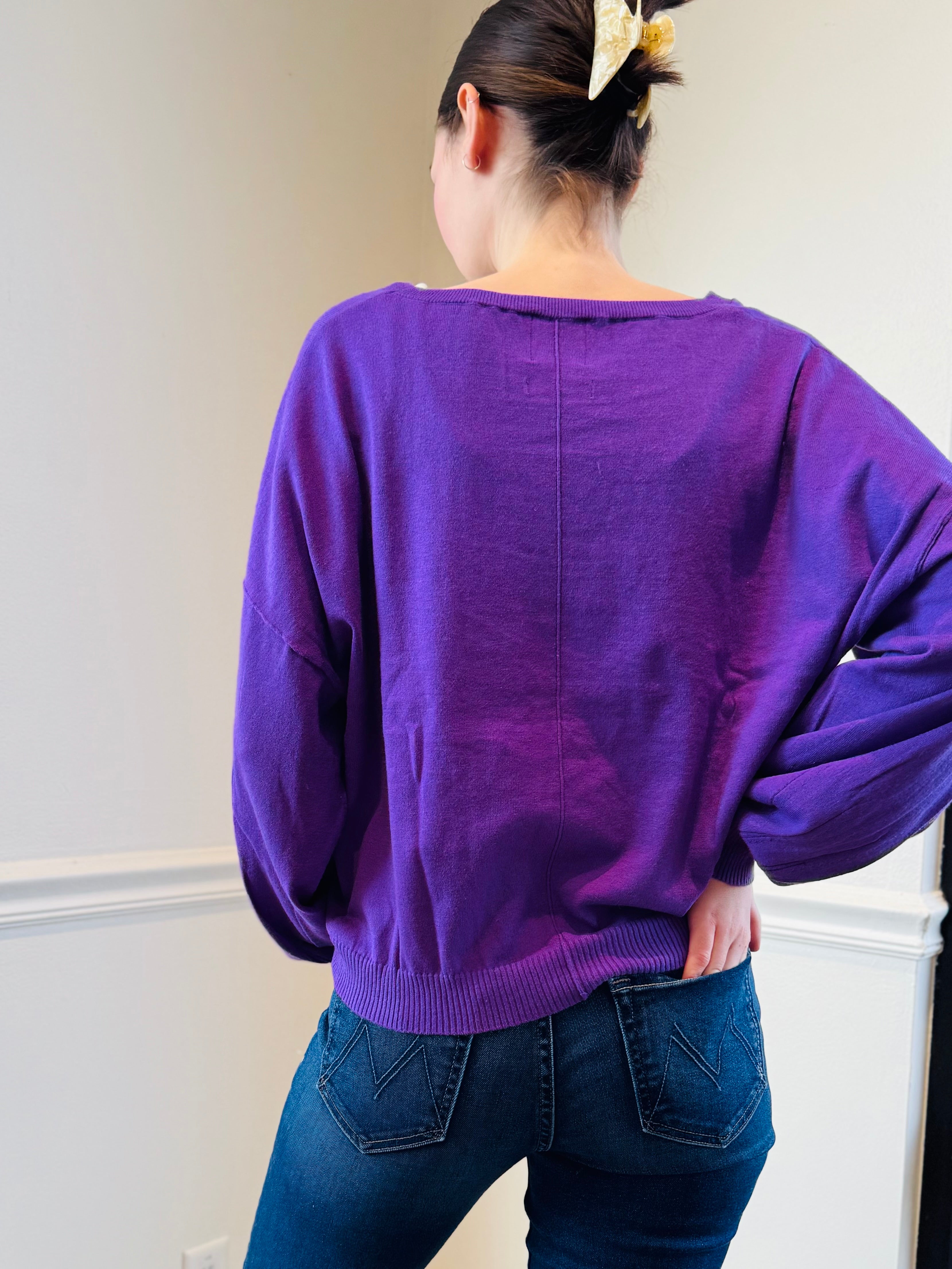 Catherine's Cashmere Cara Balloon Sleeve Sweater