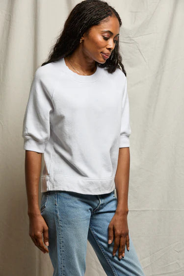 Perfect White Tee Effie French Terry Raglan Sweatshirt