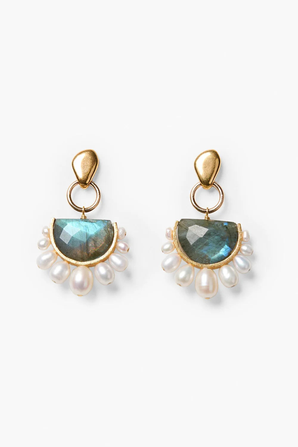 Chan Luu Luna Arc Earrings Labradorite EG-5908