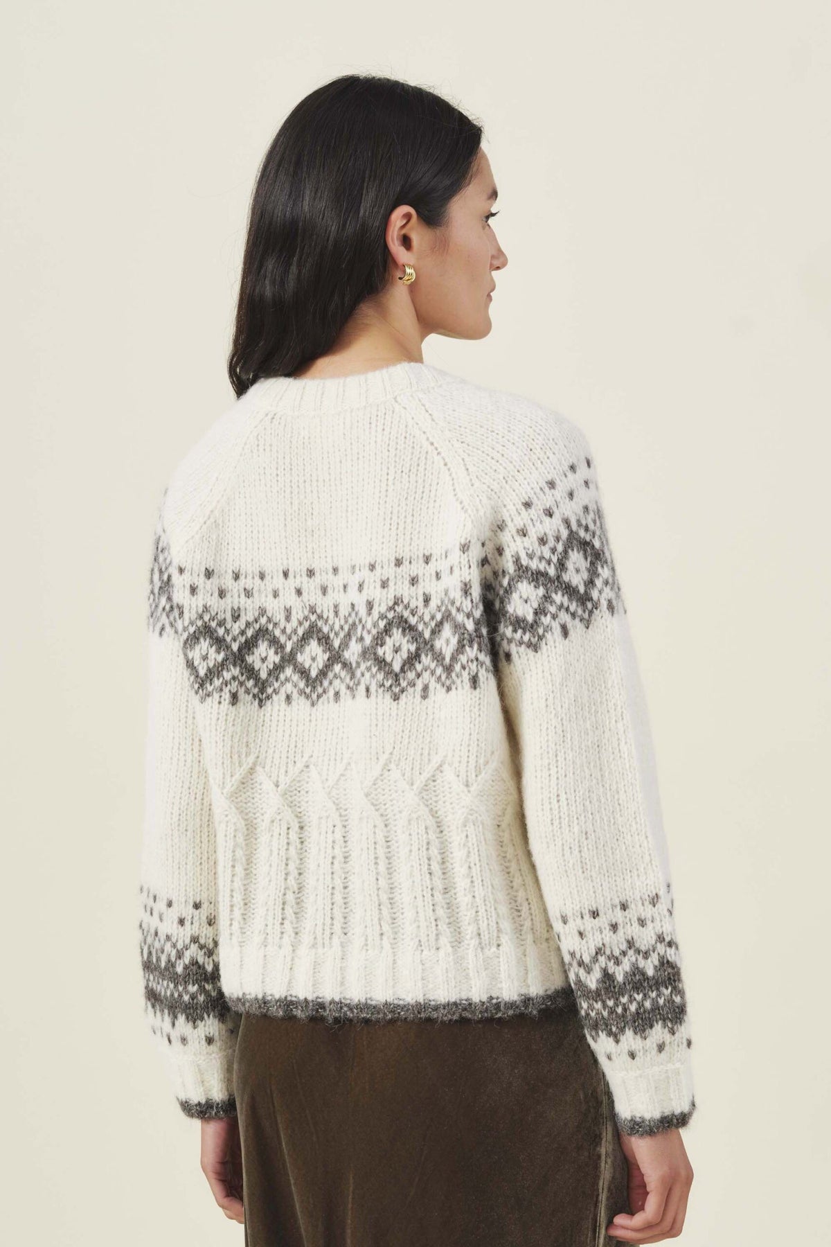 Velvet by Graham and Spencer Reece Fair Isle Sweater