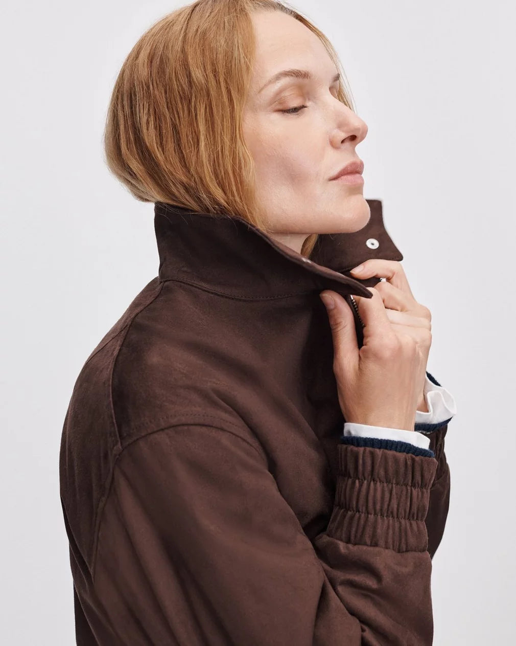 Rag & Bone Faux Suede Eliza Bomber