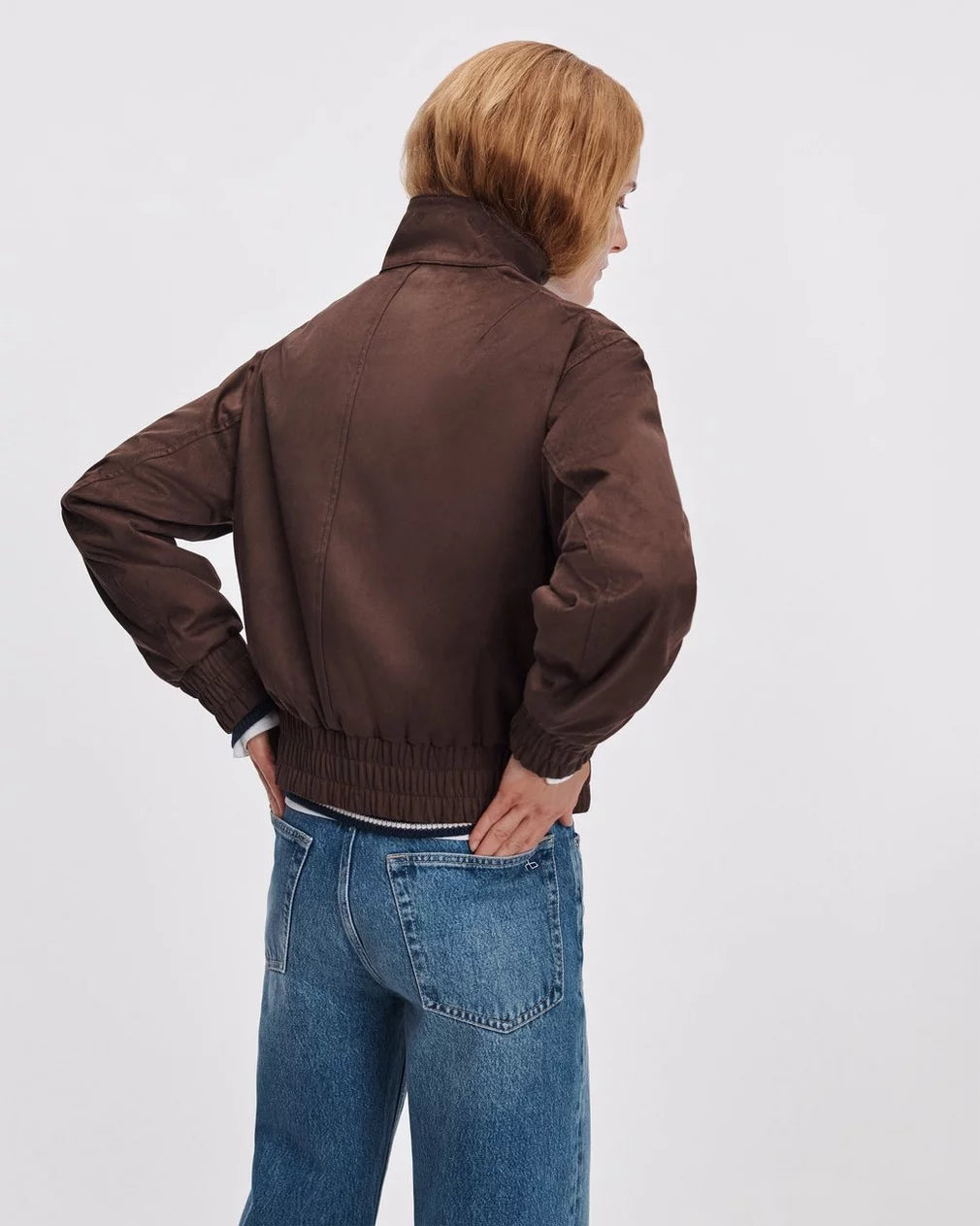 Rag & Bone Faux Suede Eliza Bomber