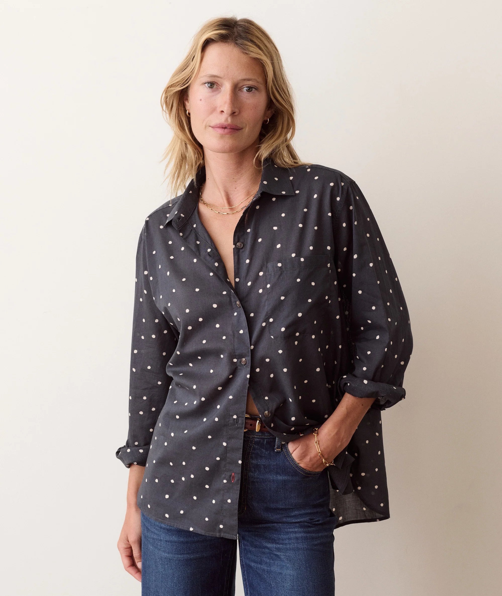 Marine Layer Jane Relaxed Voile Shirt