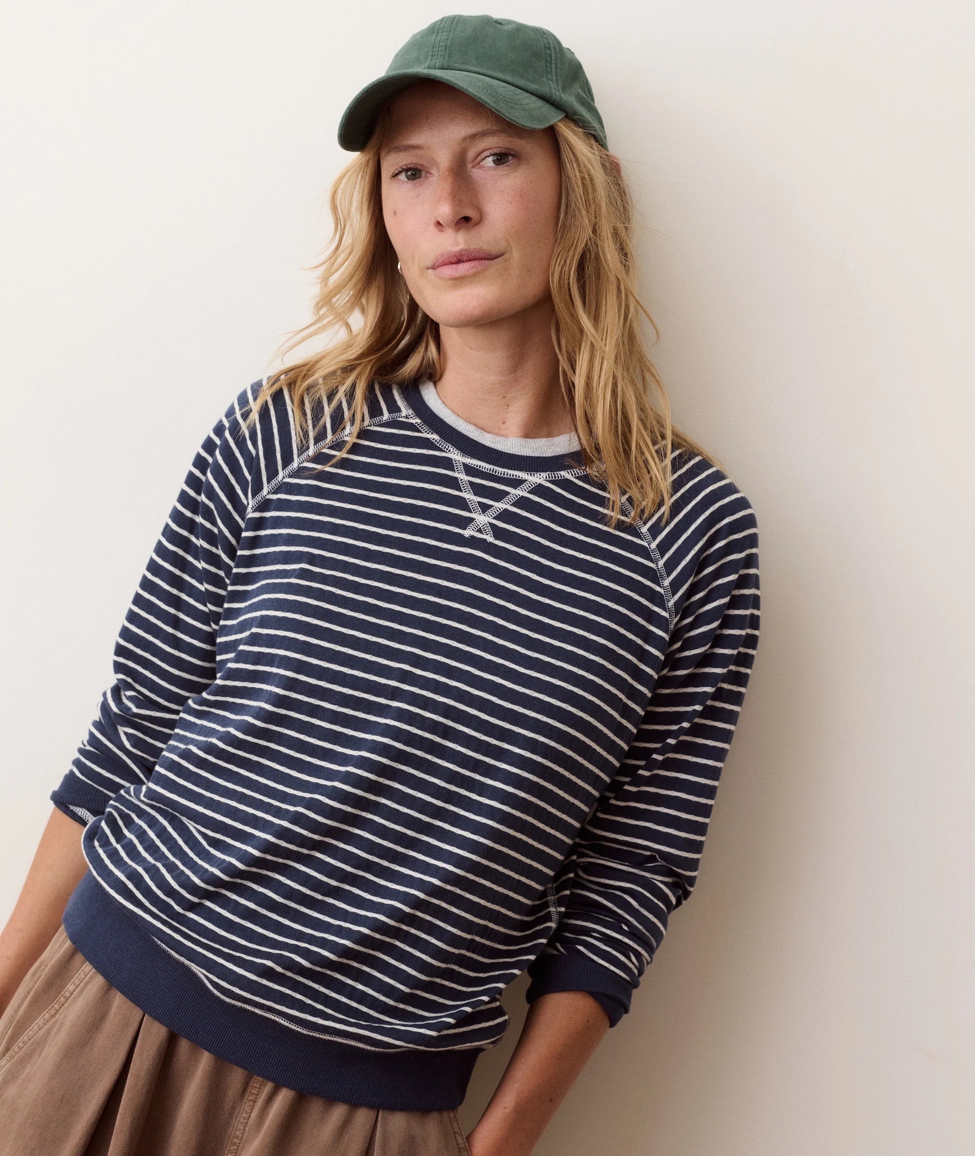 Marine Layer Juno Reversible Raglan Sweatshirt