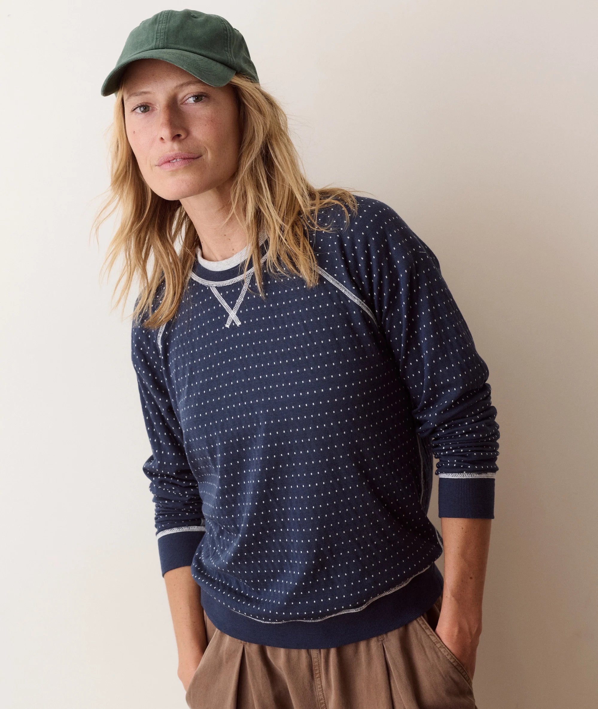 Marine Layer Juno Reversible Raglan Sweatshirt