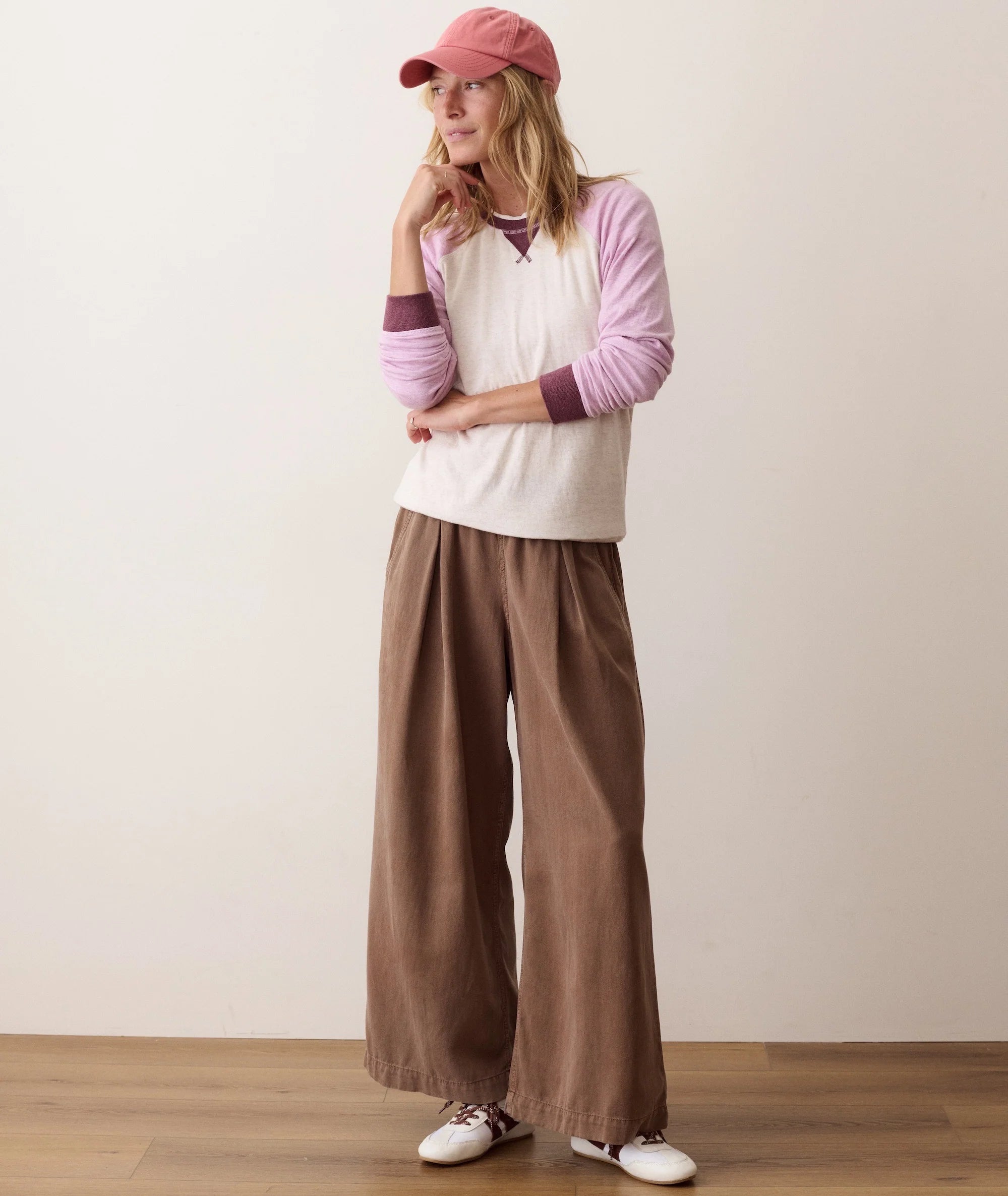 Marine Layer Juno Varsity Raglan Sweatshirt