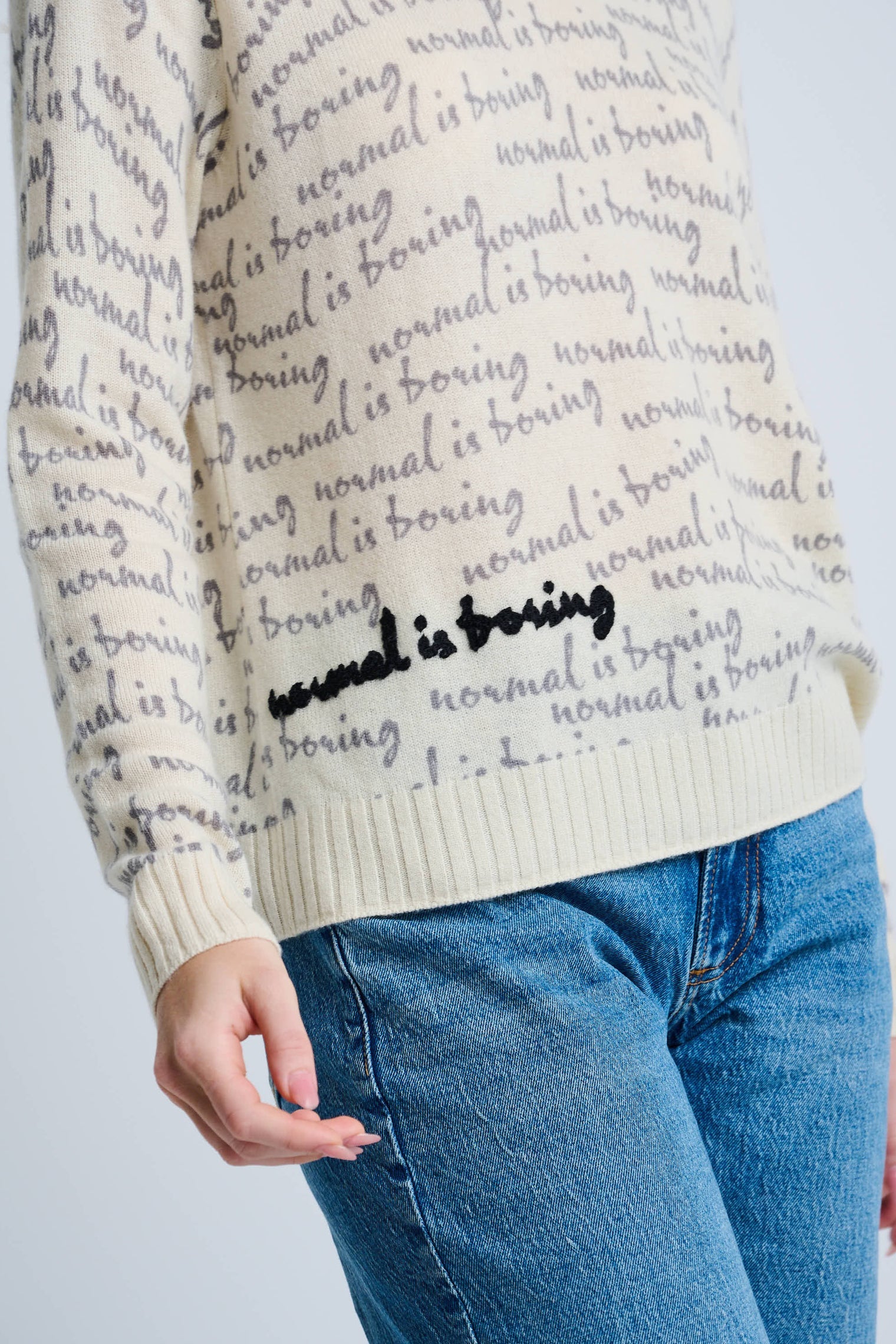 Lisa Todd Normal is Boring Sweater
