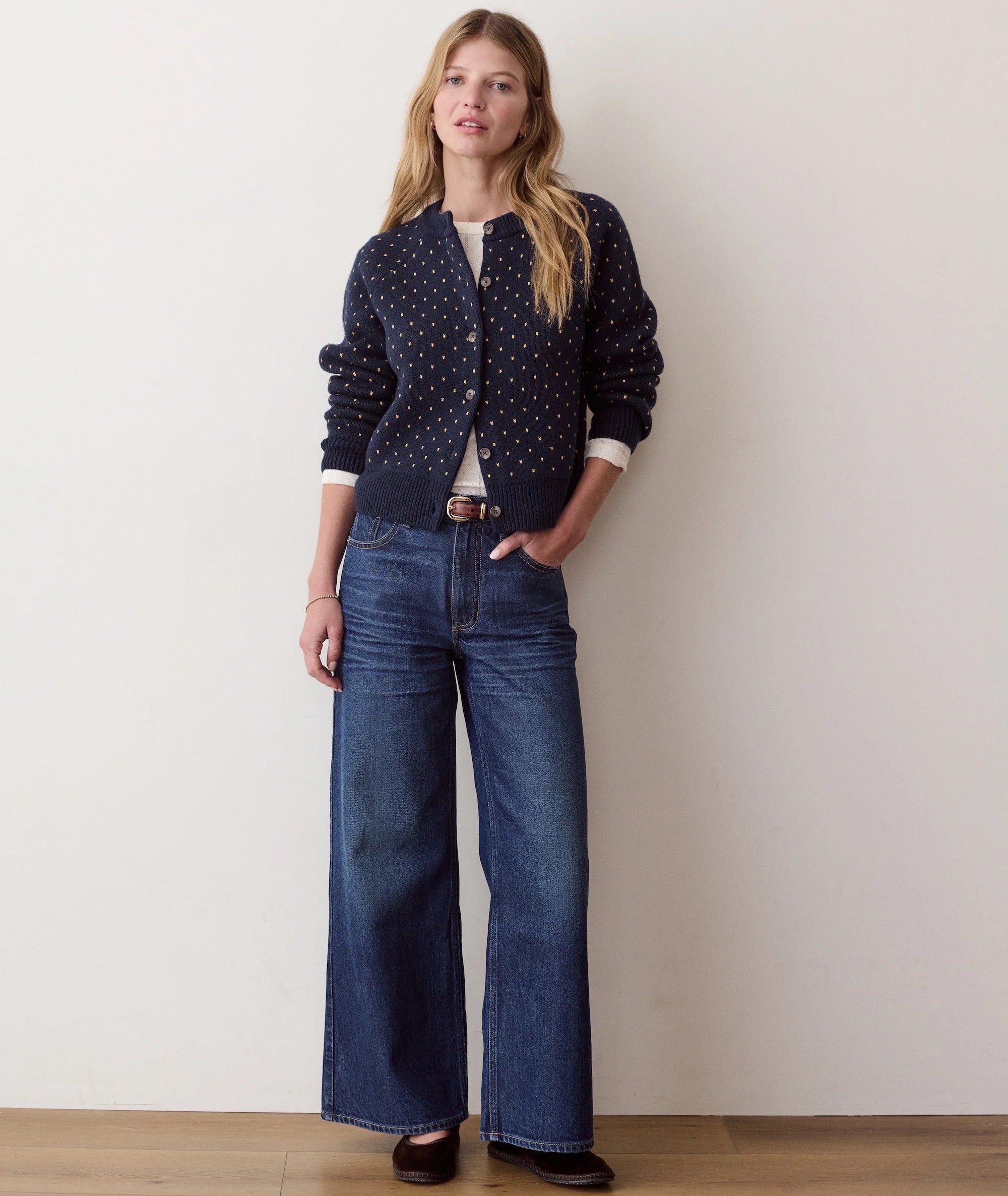 Marine Layer Iris Crewneck Cardigan