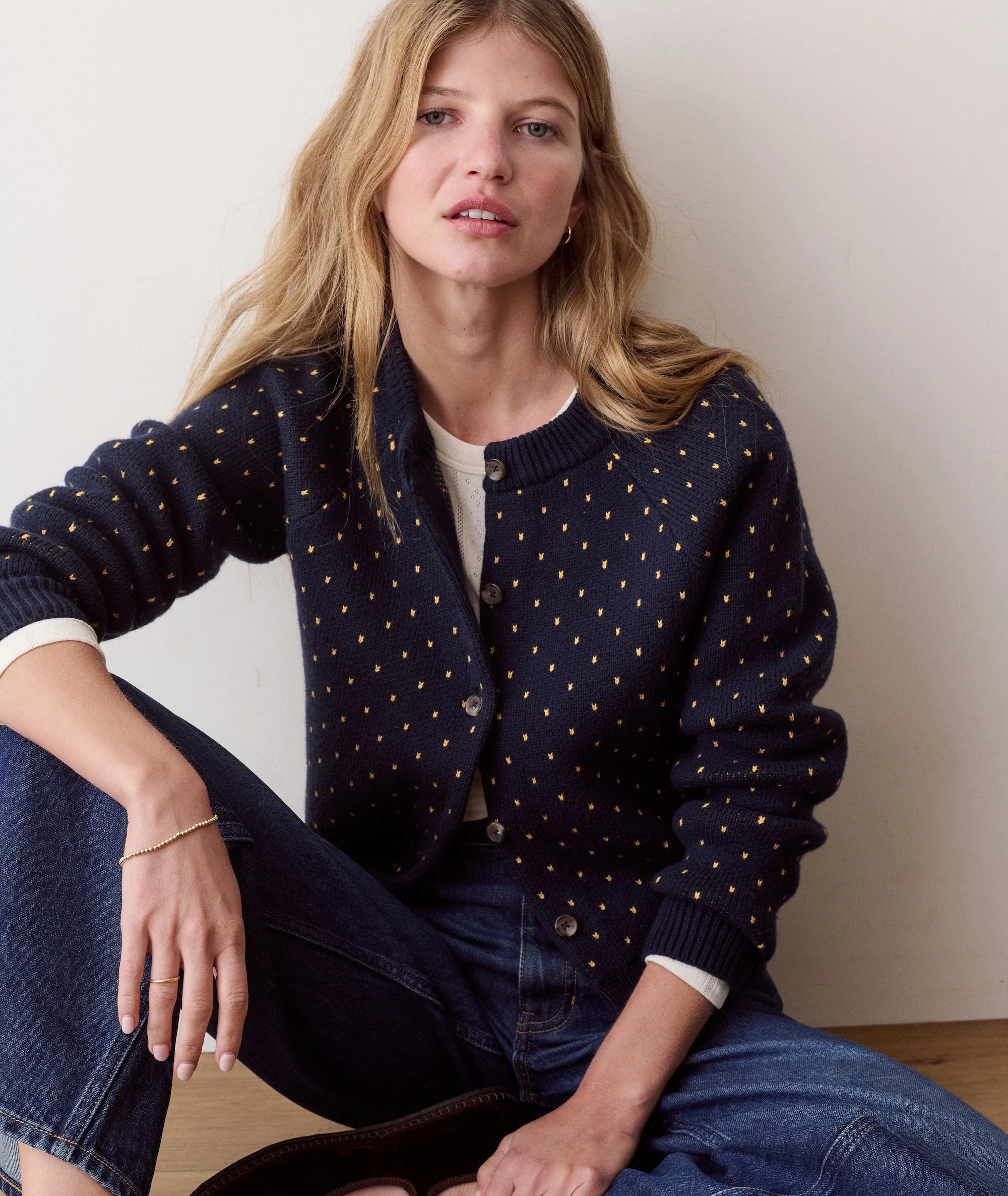 Marine Layer Iris Crewneck Cardigan
