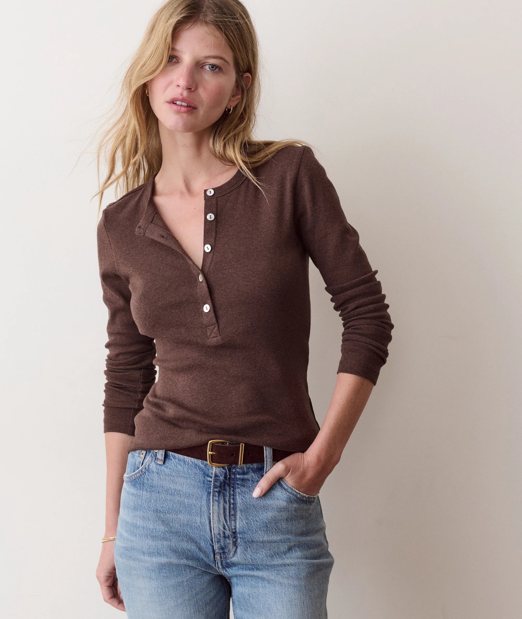 Marine Layer Mini Rib Henley