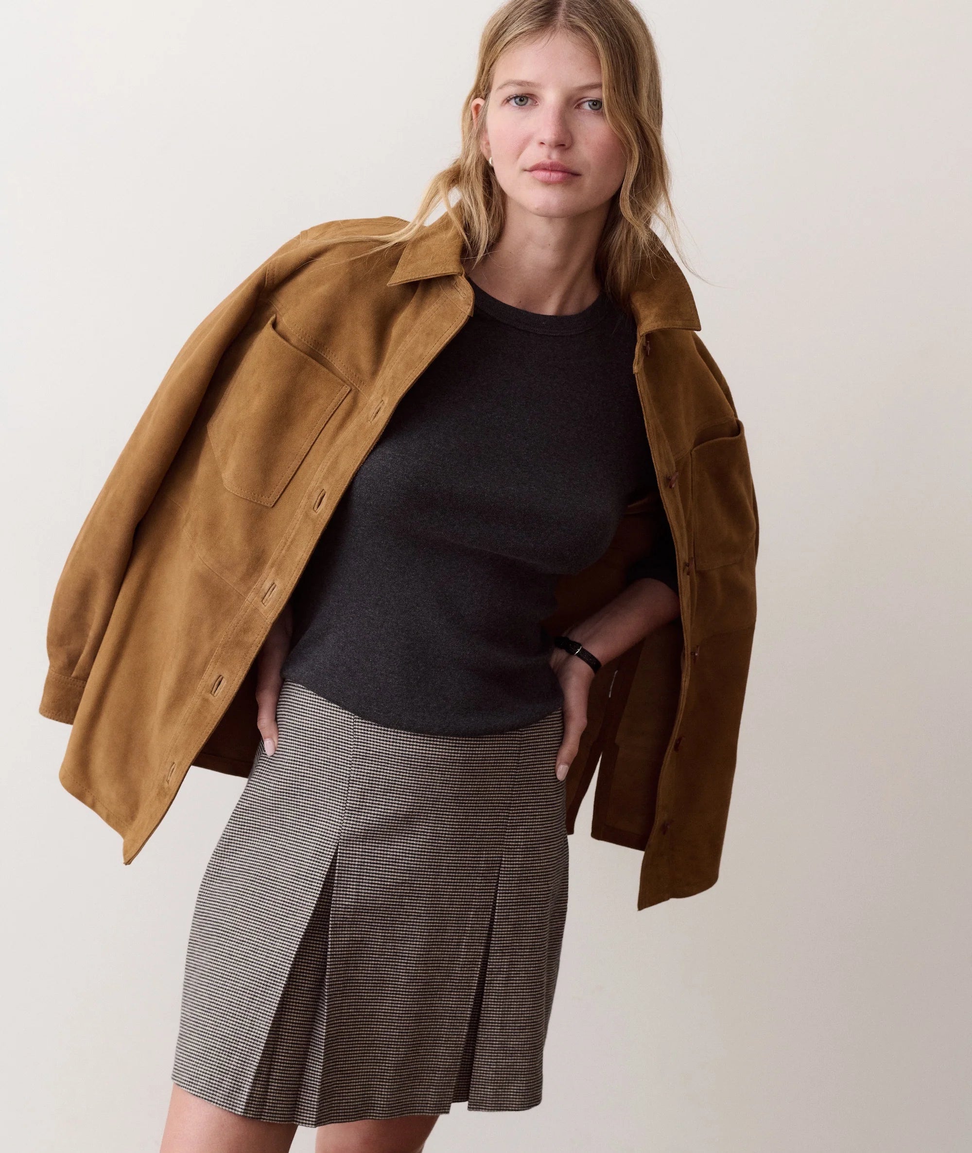 Marine Layer Mini Rib Long Sleeve Crew Tee