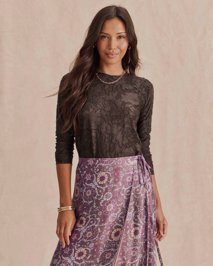 Splendid Cecelia Floral Long Sleeve Tee RF3K510