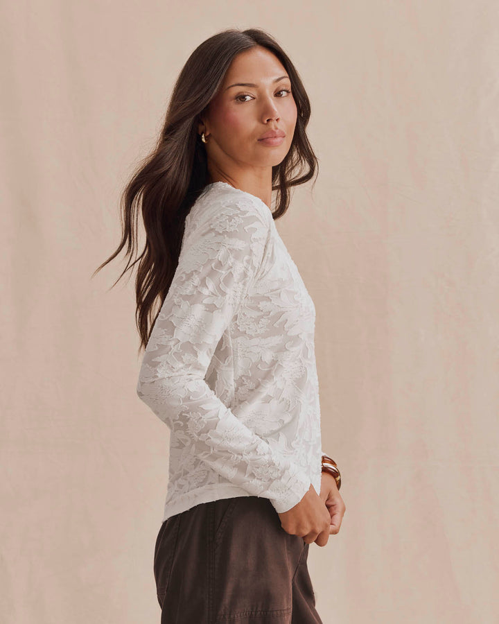 Splendid Cecelia Floral Long Sleeve Tee RF3K510