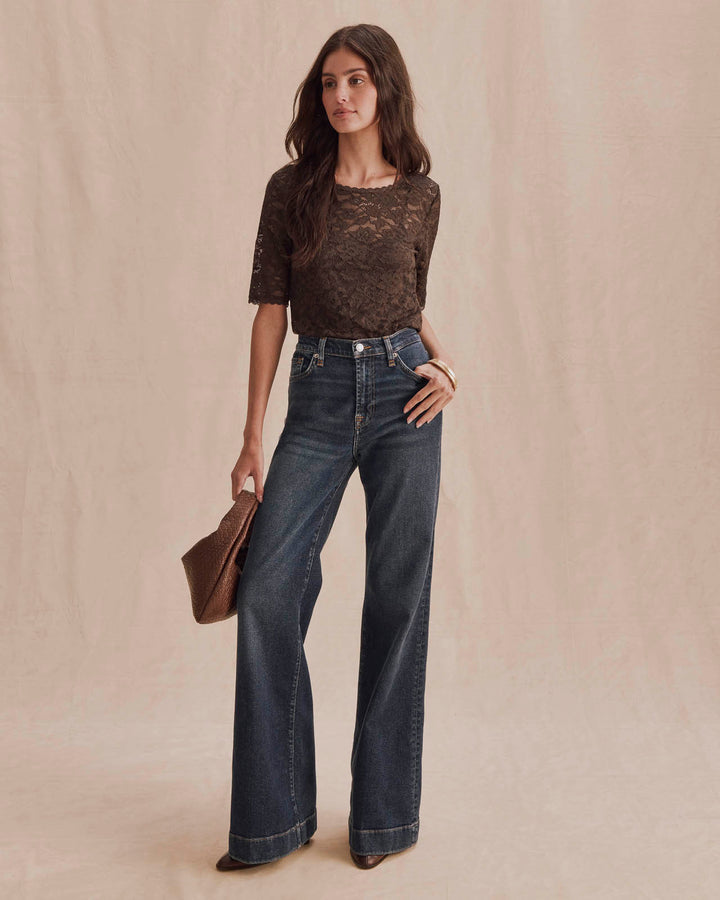 Splendid Skyler Stretch Lace Top RF6K330