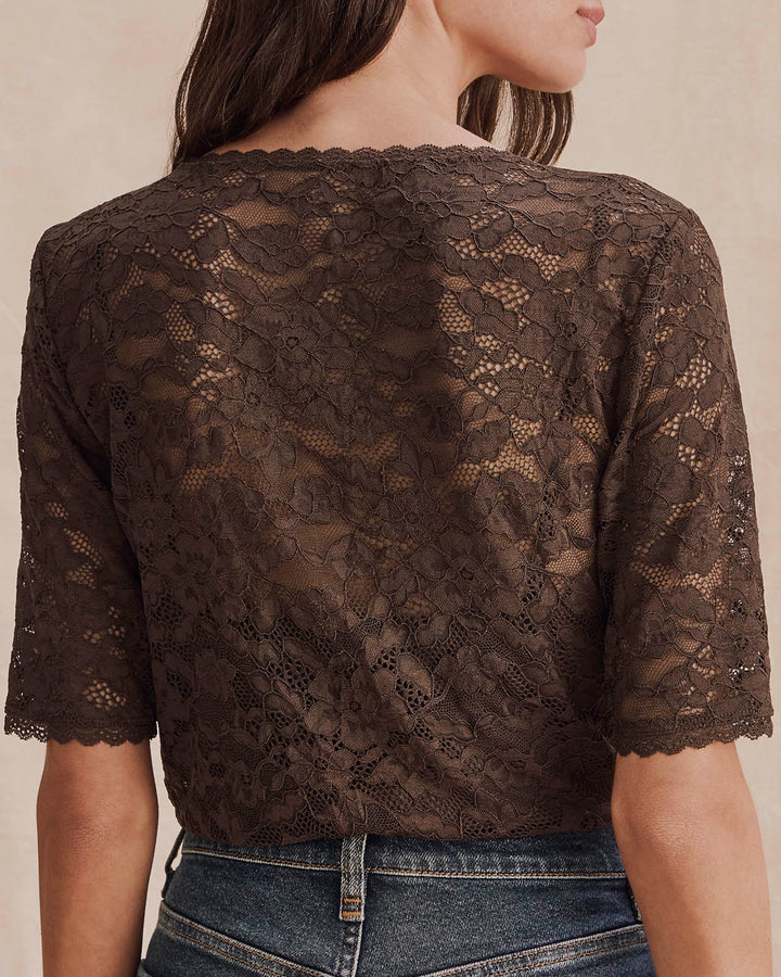 Splendid Skyler Stretch Lace Top RF6K330