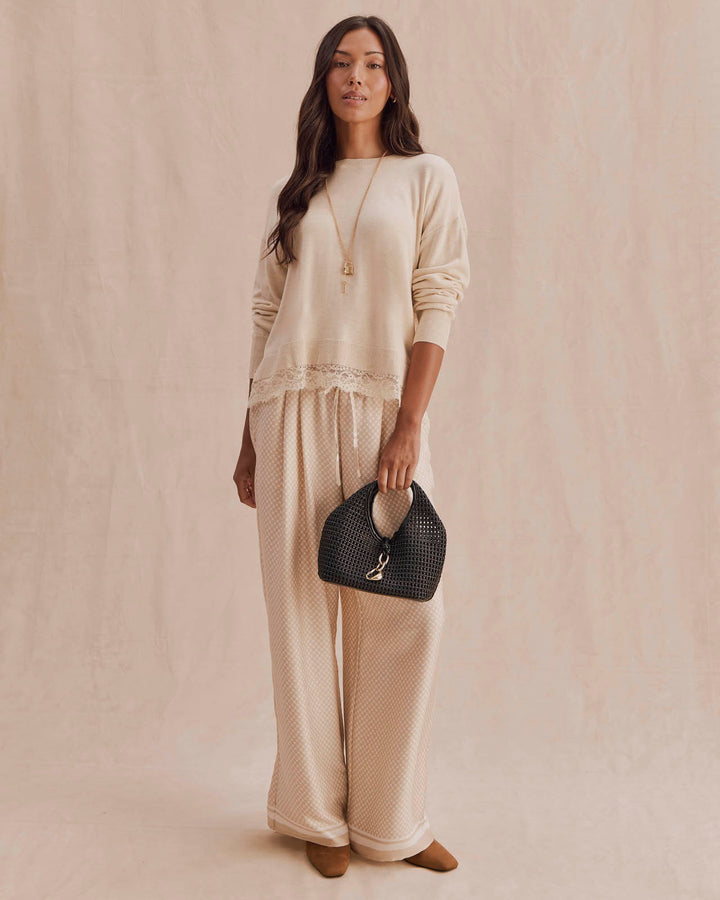 Splendid Georgie Lace Trim Pullover RF6S380