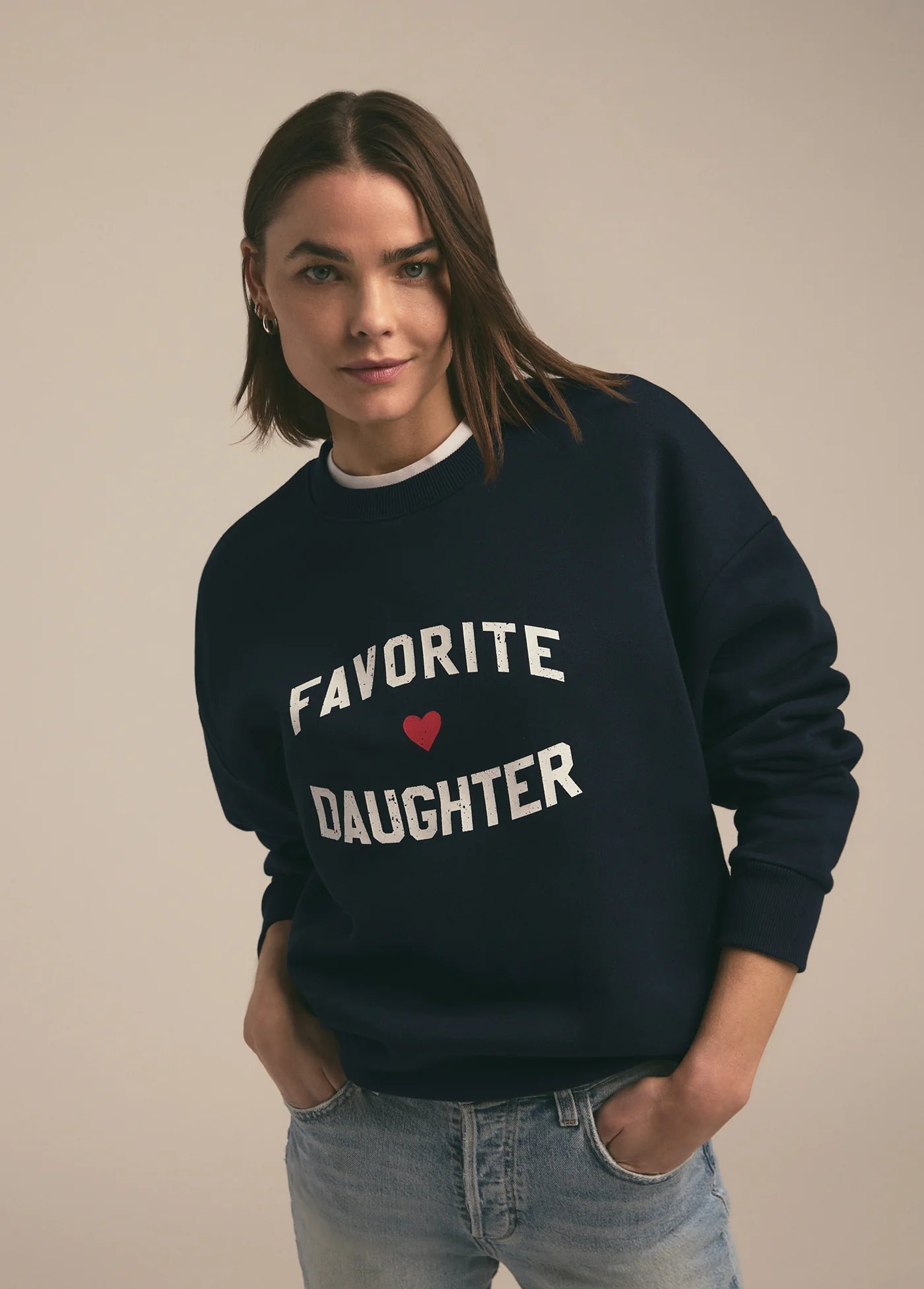 Favorite Daughter Heart Sweatshirt