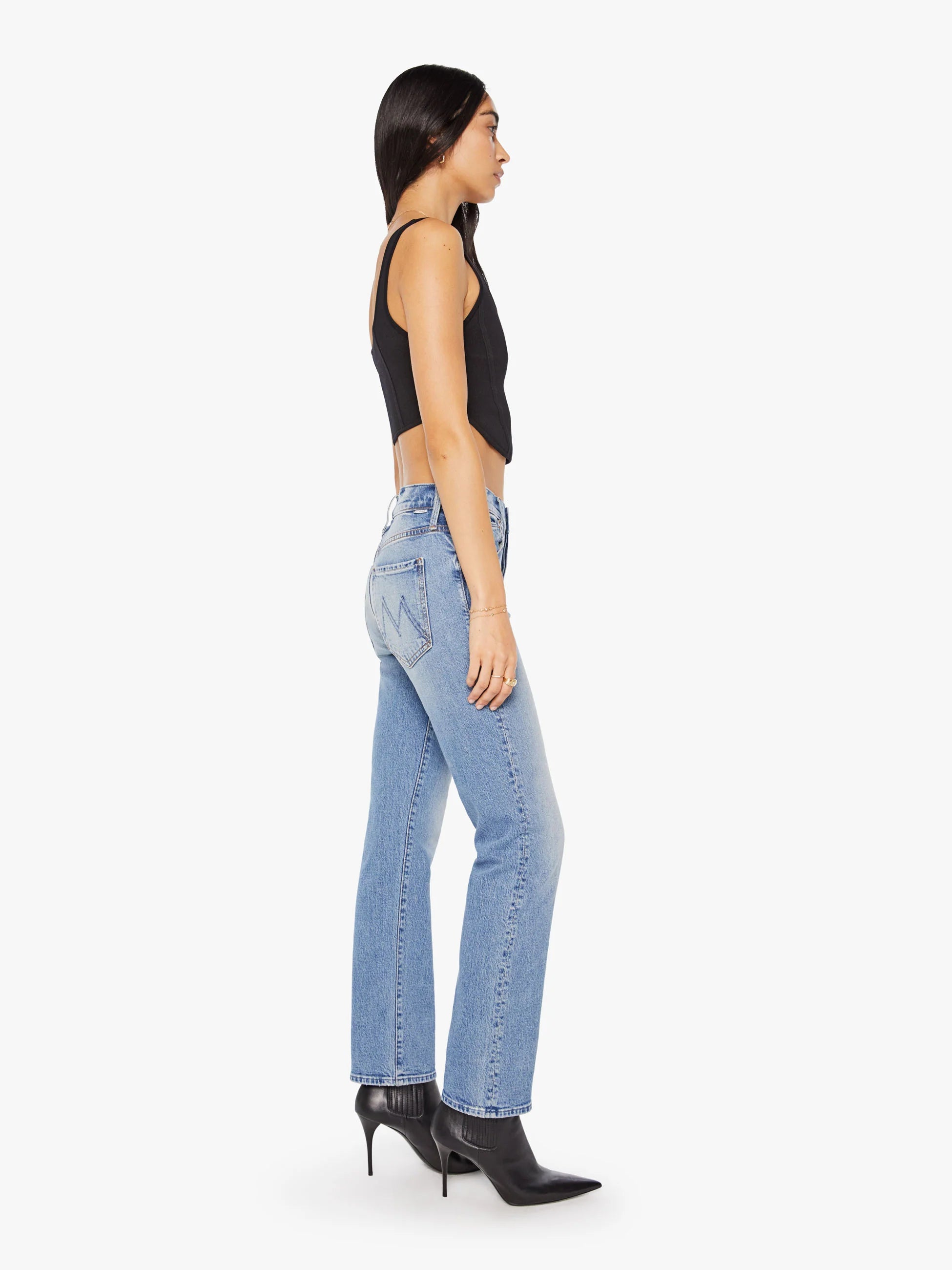 Mother Denim Mid Rise Hiker Hover 10714-1728