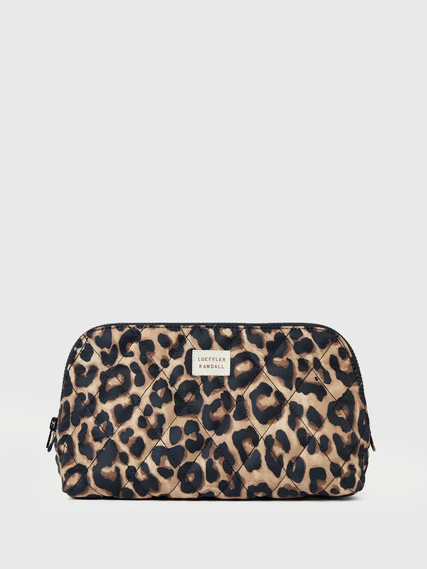 Loeffler Randall Frances Leopard Cosmetic Case