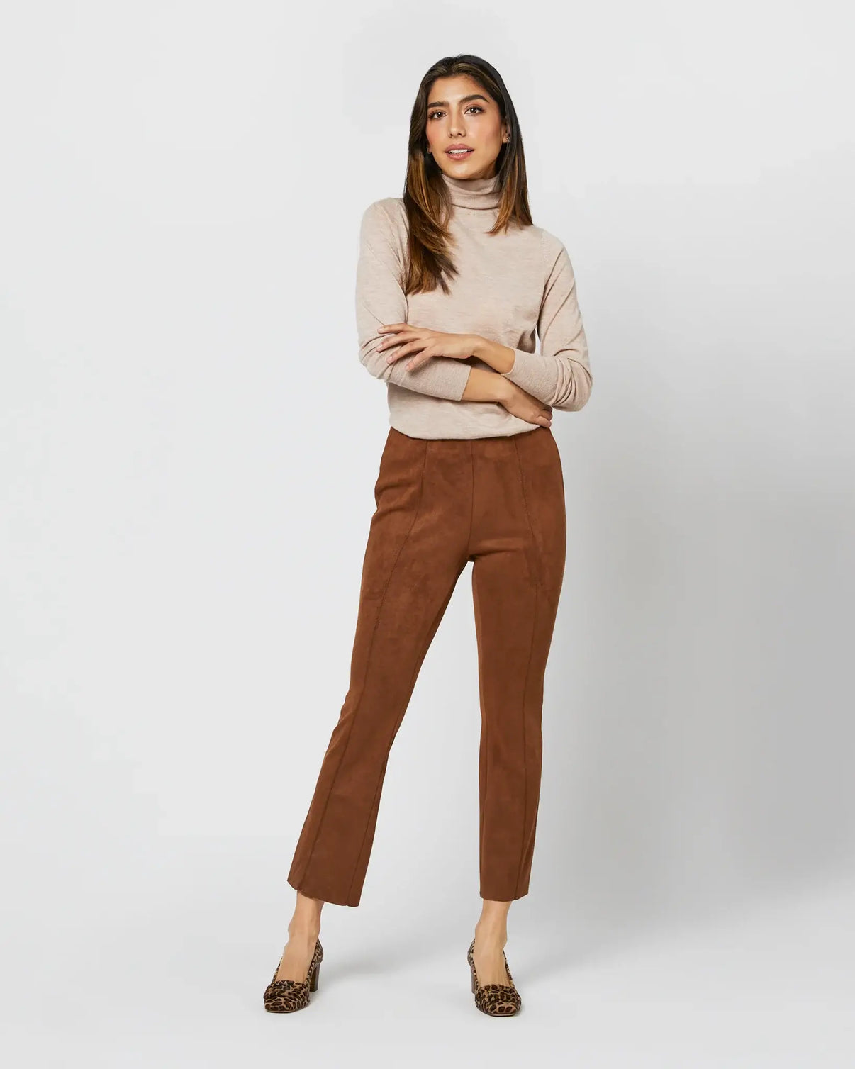 Ann Mashburn Faye Flare Cropped Seamed Pant 1186555