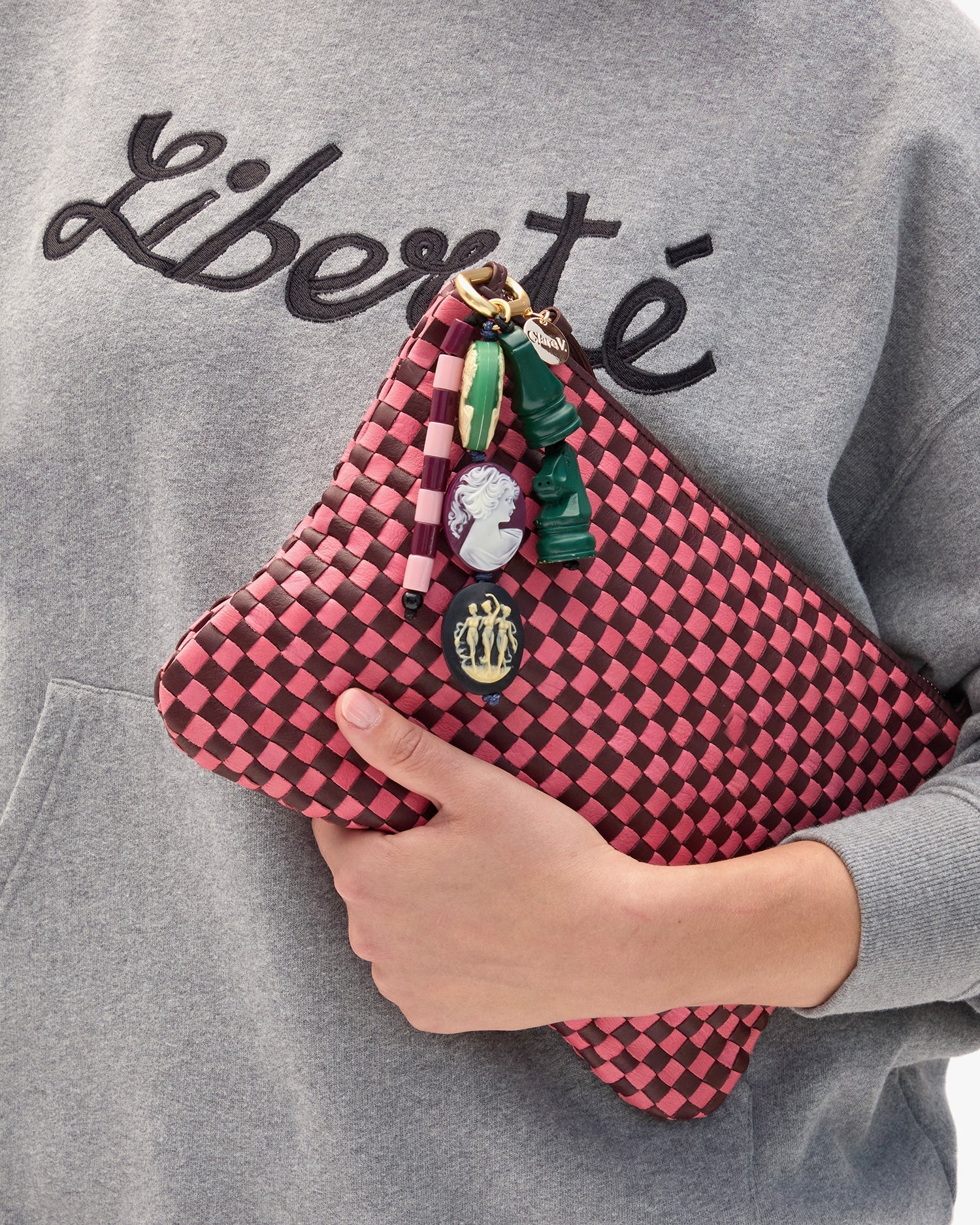 Clare V. Cameo Fob SG-FO-FB-100061