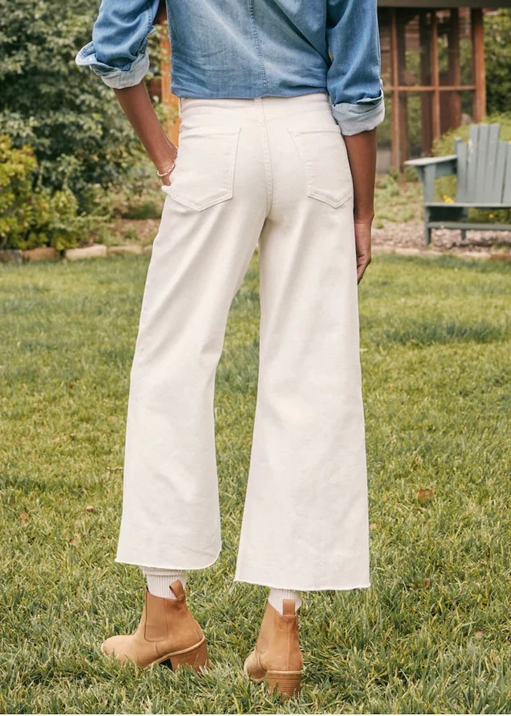 Frank & Eileen Galway Gaucho Wide Leg Pant Natural