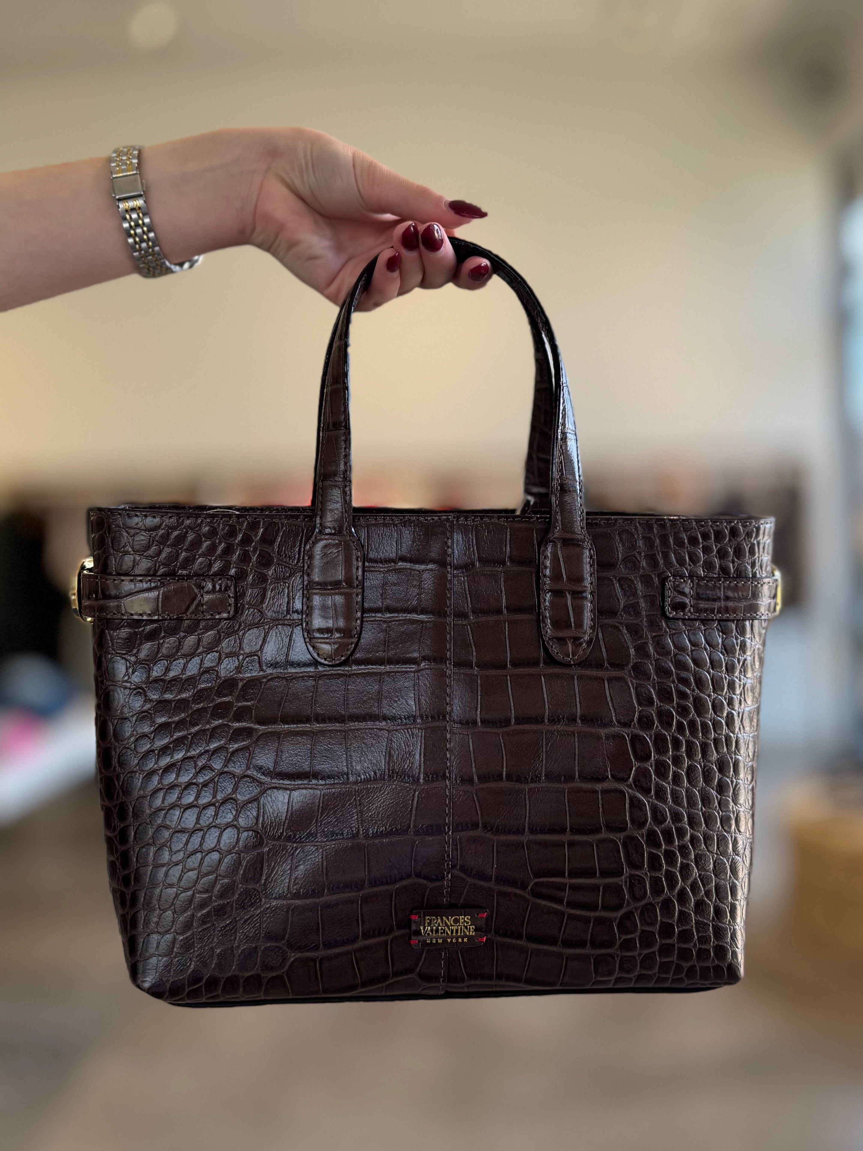 Frances Valentine Amalie Croc Tote