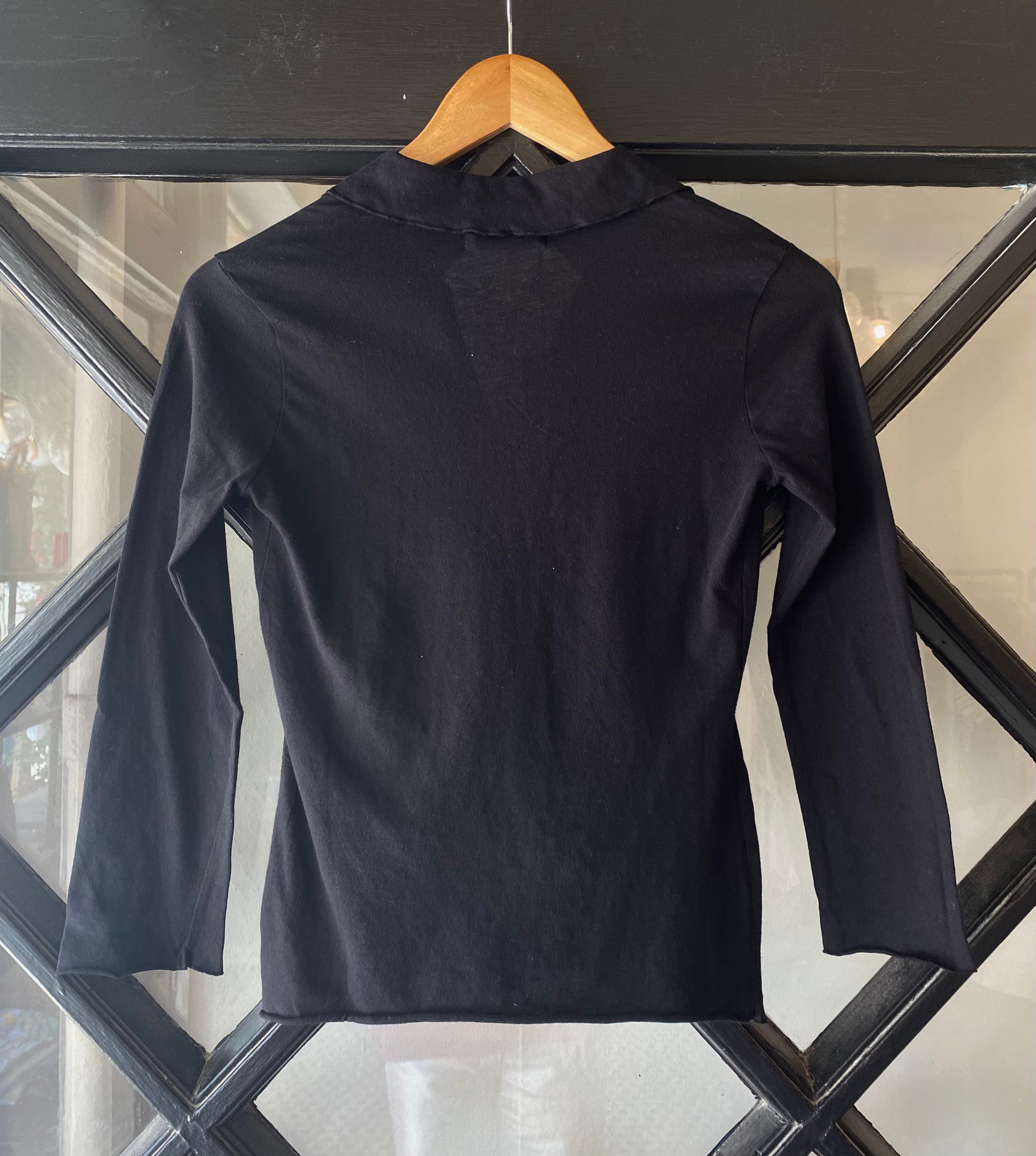 Velvet Reed Long Sleeve Polo Top