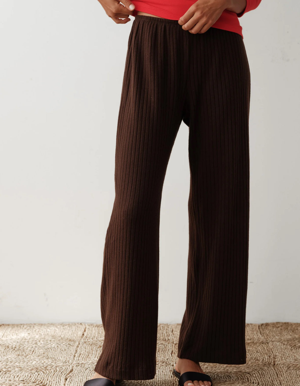 DONNI. The Sweater Rib Simple Pant 2041033