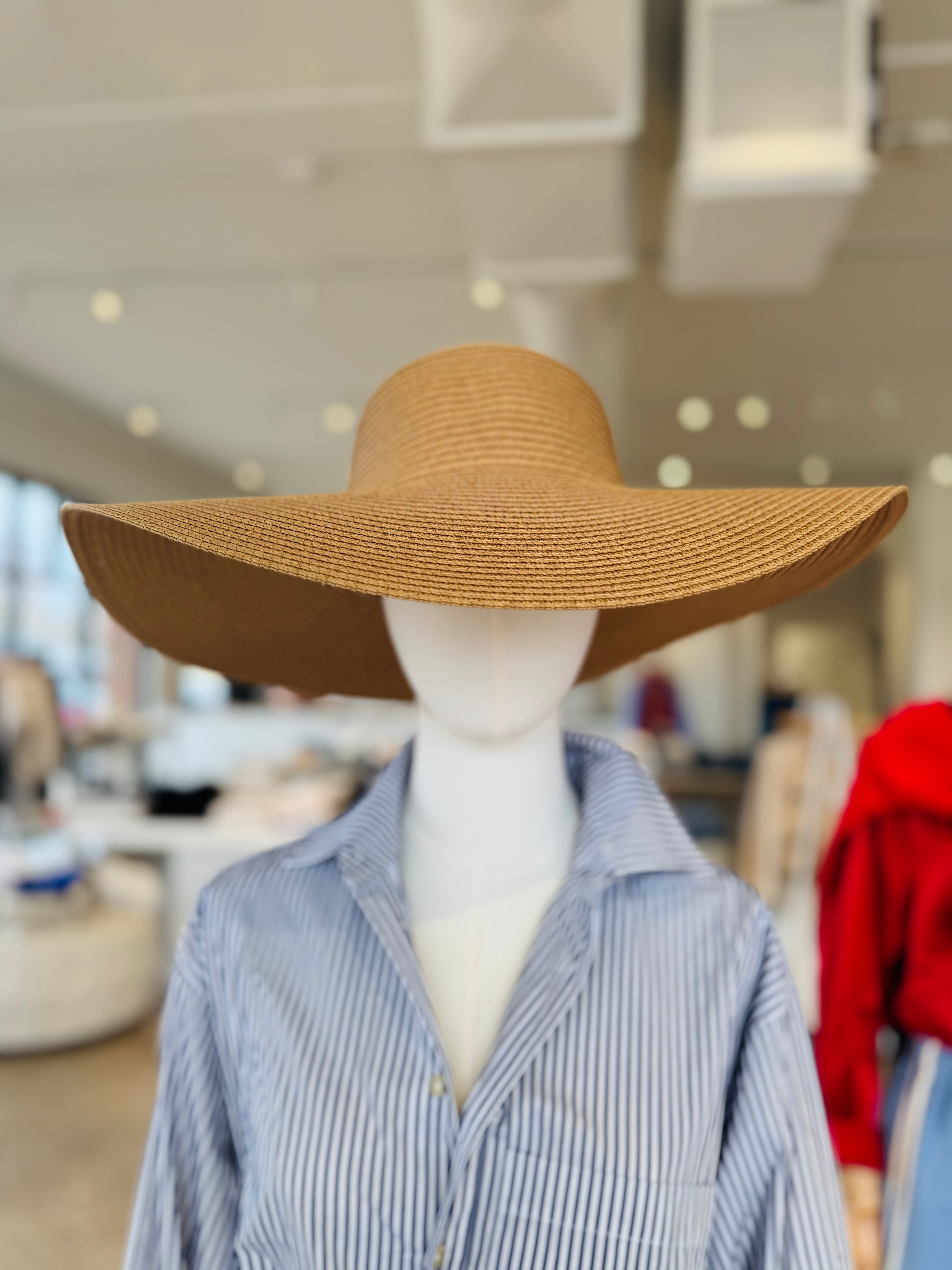 Thames Collection Packable Solid Raffia Hat