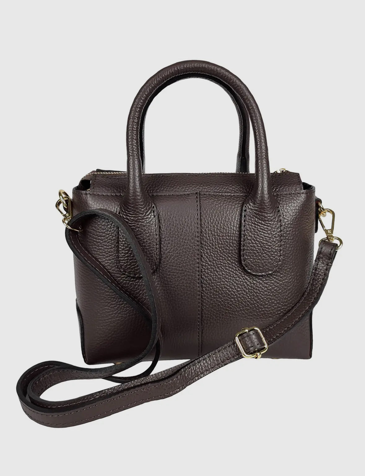 European Leather Collection Top Handle Mini Bag