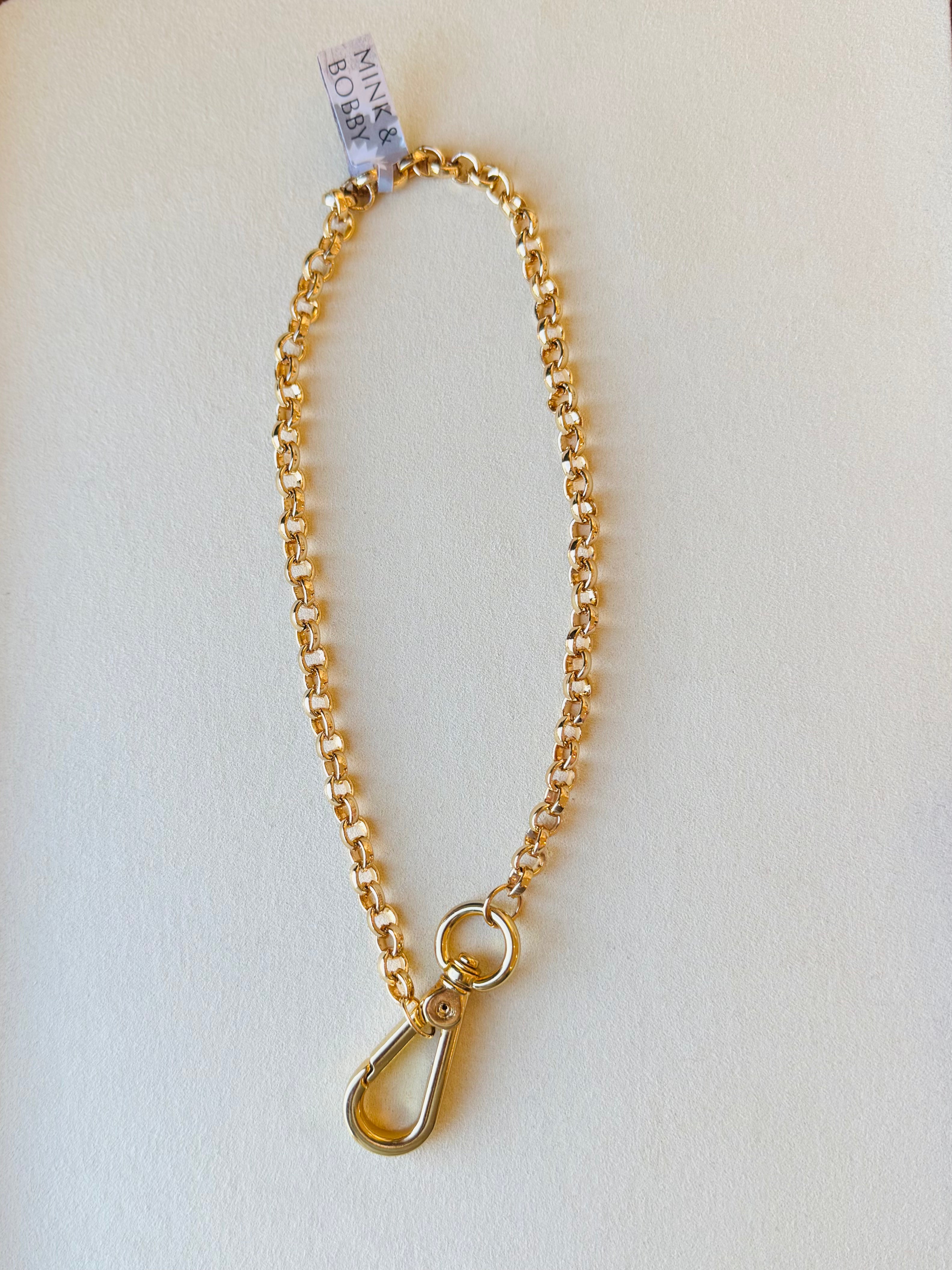 Mink & Bobby Gold Chain Necklace with Hook