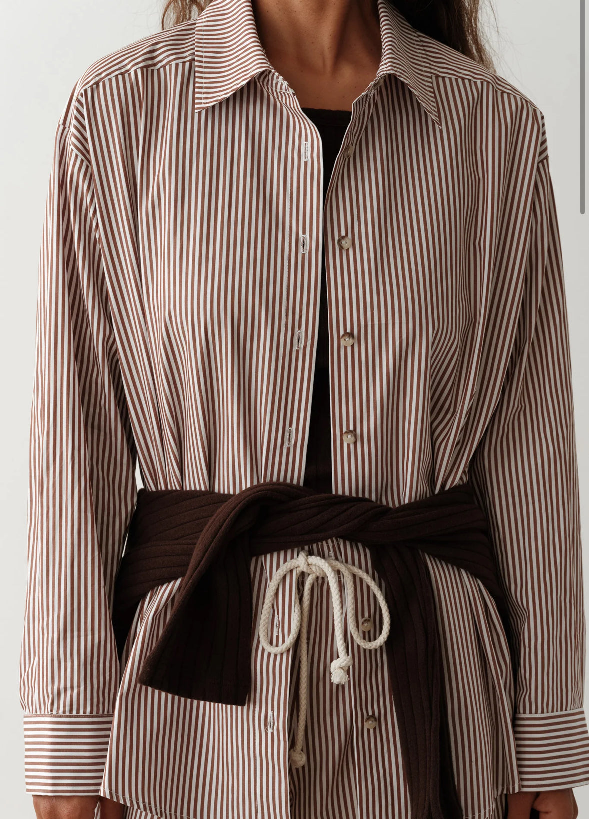 DONNI. The Stripe Pop Shirt 1010036