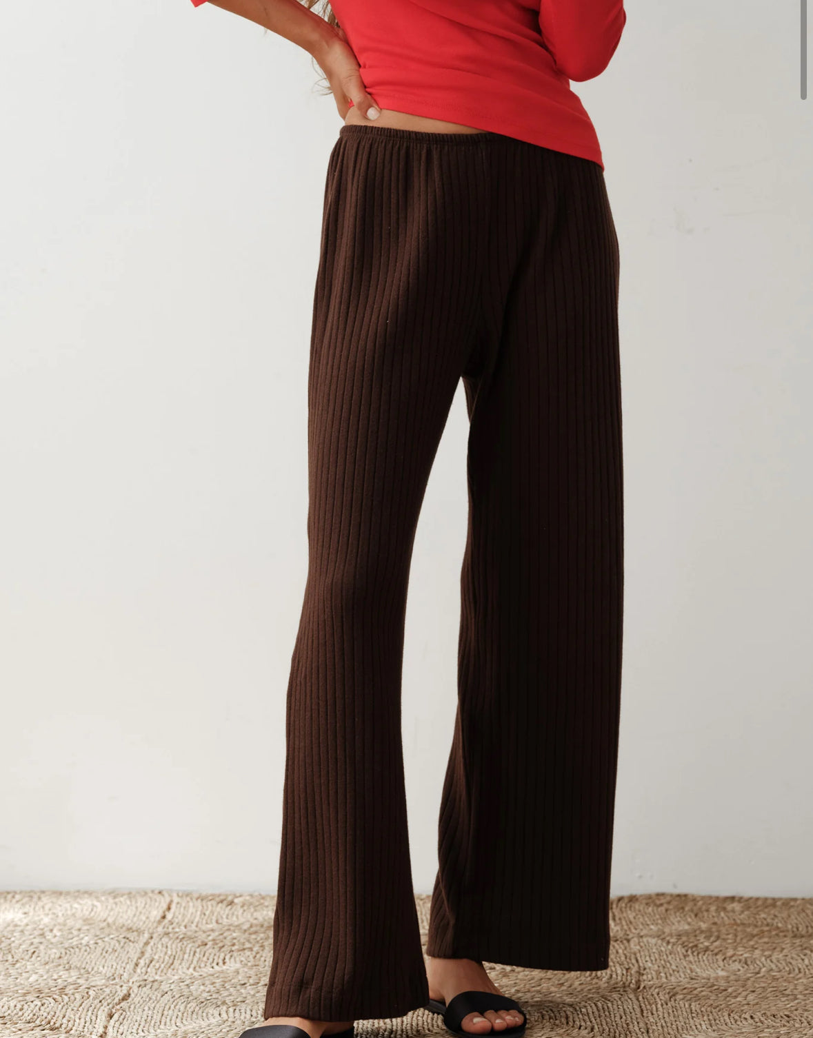 DONNI. The Sweater Rib Simple Pant 2041033