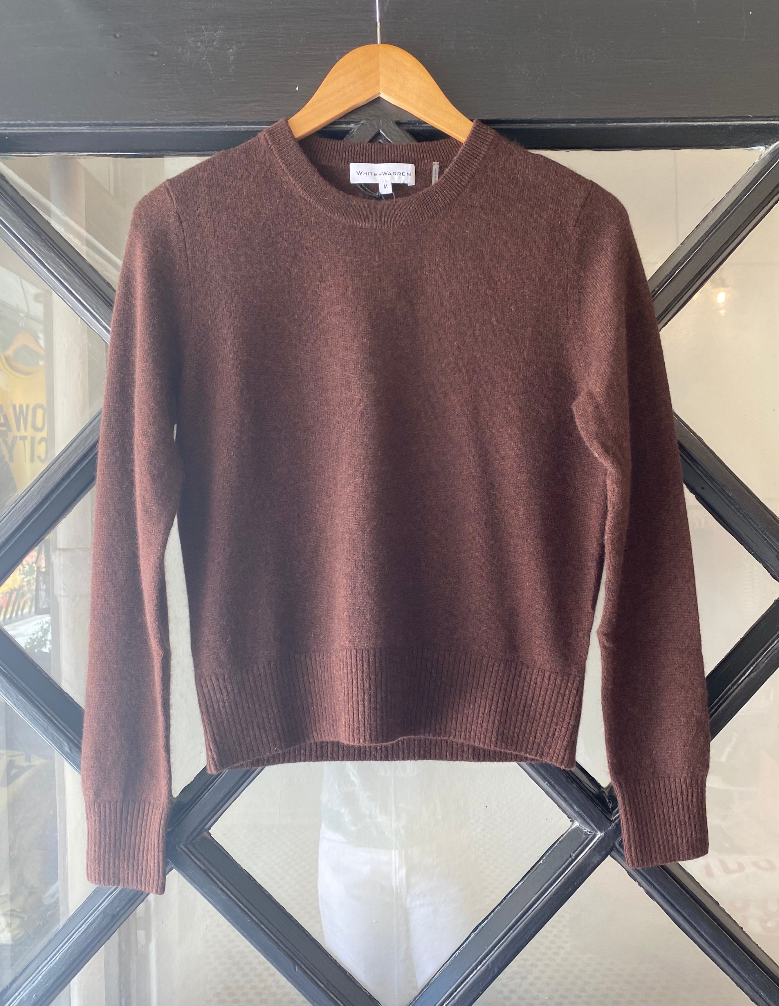 White + Warren Cashmere Shrunken Crewneck 19378