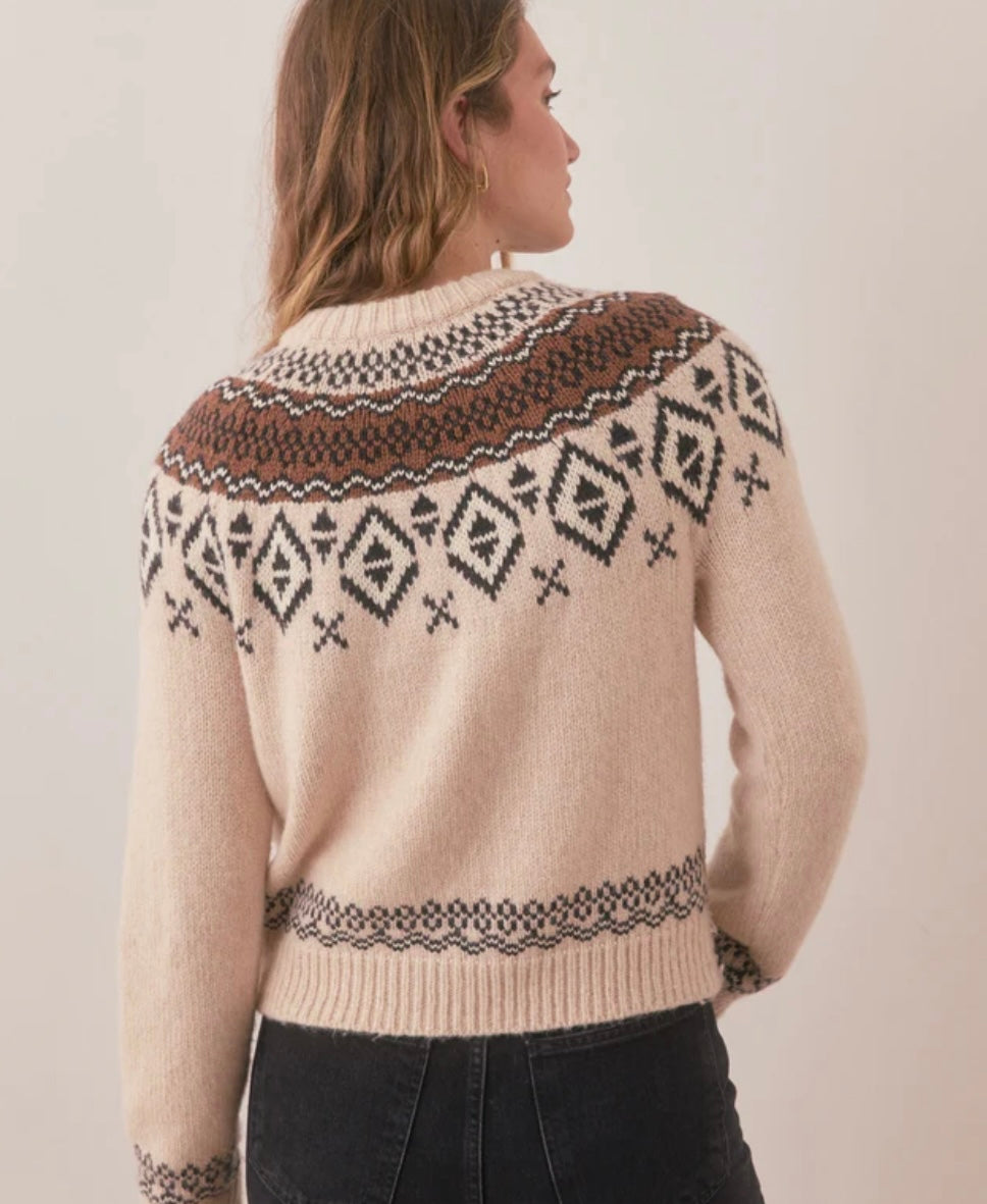 Marine Layer Ava Fair Isle Cardigan 2220-05