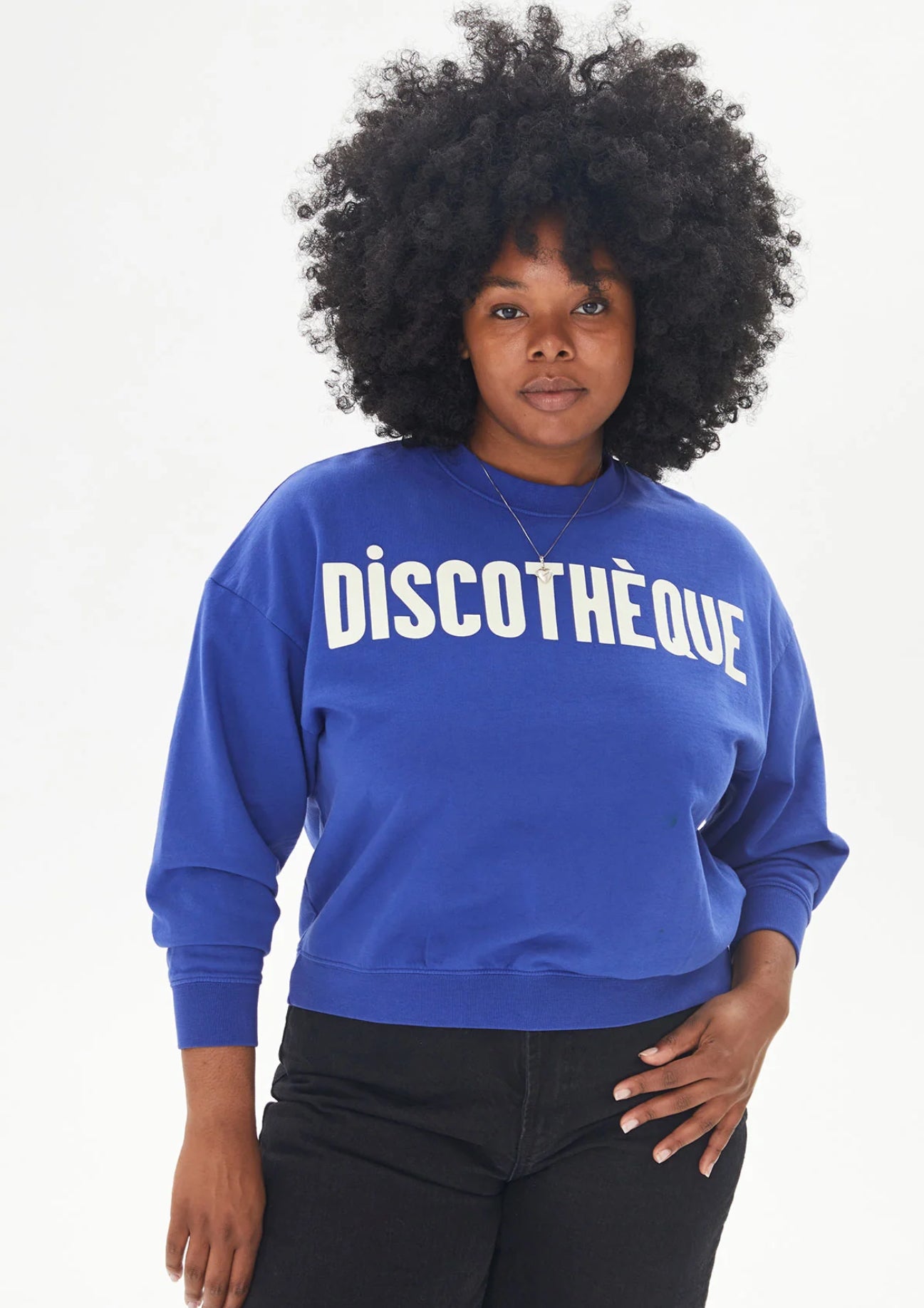 Clare V Le Drop Grand Discotheque Sweatshirt AP-LS-LS-100232