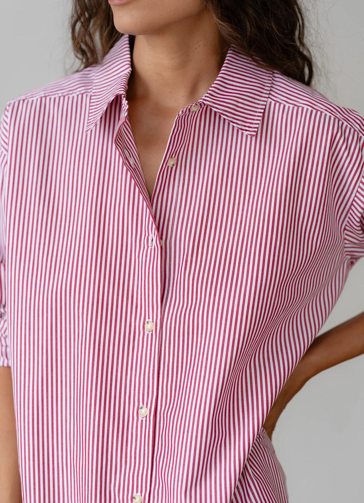 DONNI. The Stripe Pop Shirt 1010036