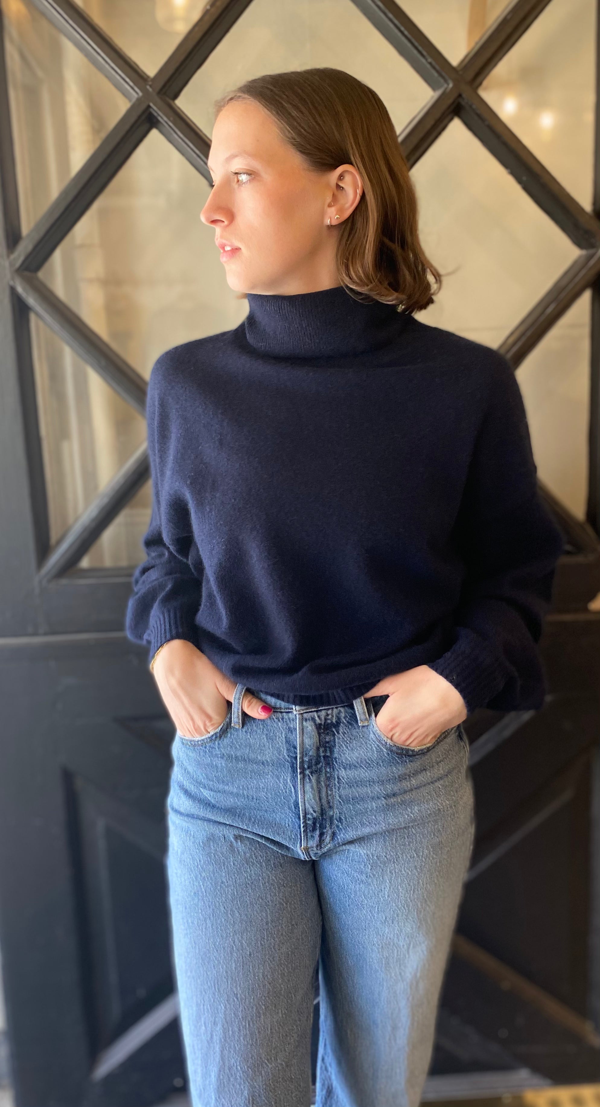 Catherine's Cashmere Jenna Roll Neck Sweater