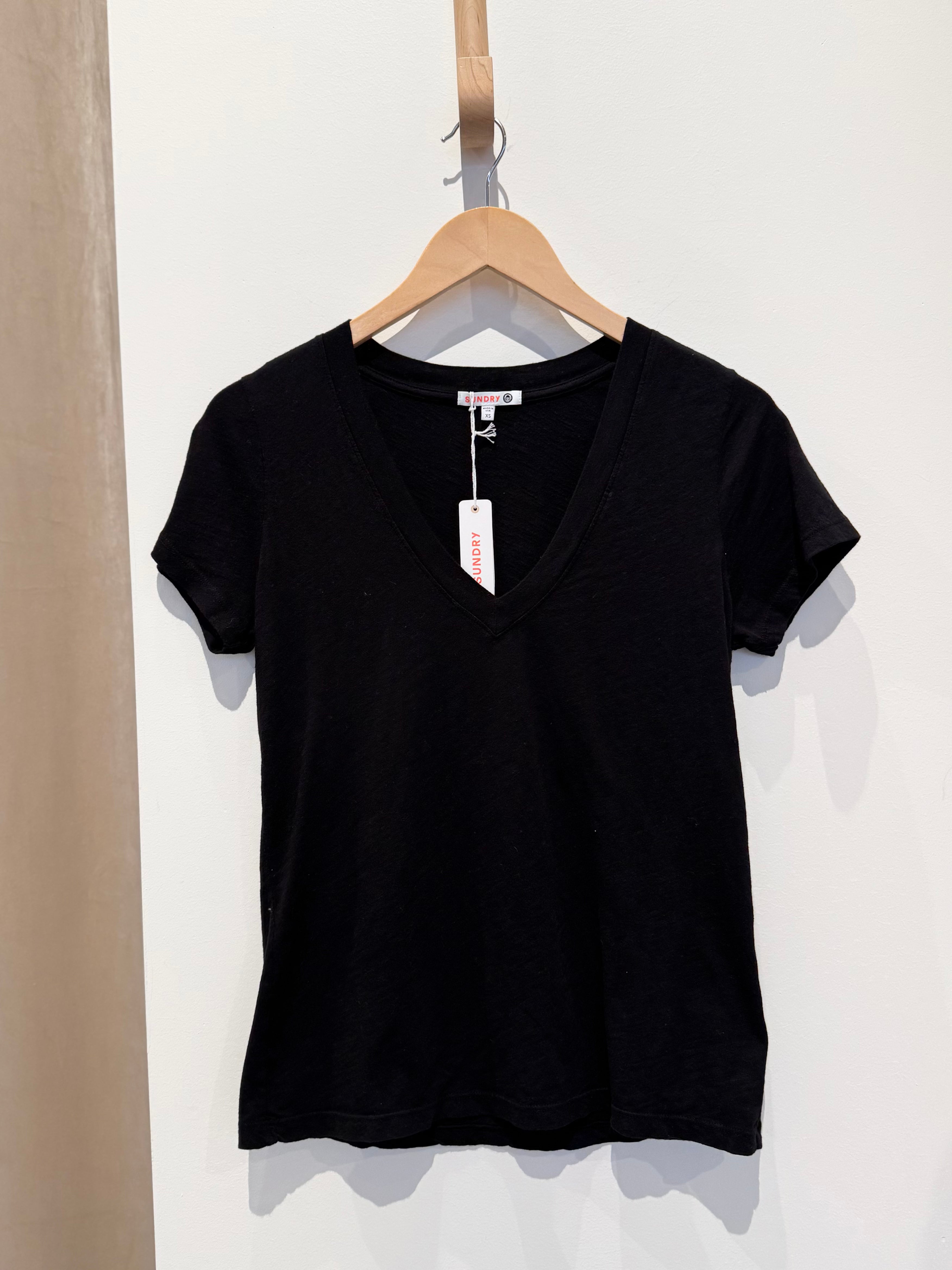 Sundry Deep V-Neck Tee PS24-04-B66