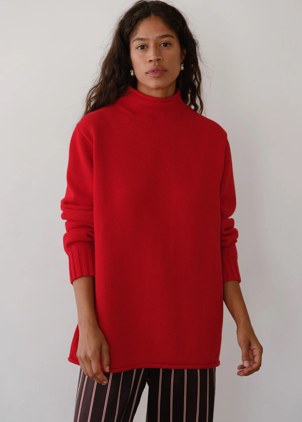 DONNI. The Cotton Cashmere Roll Neck Sweater 1055048