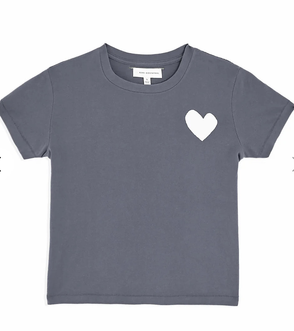 Kerri Rosenthal Suke Tee Contrast Imperfect Heart R23-1109