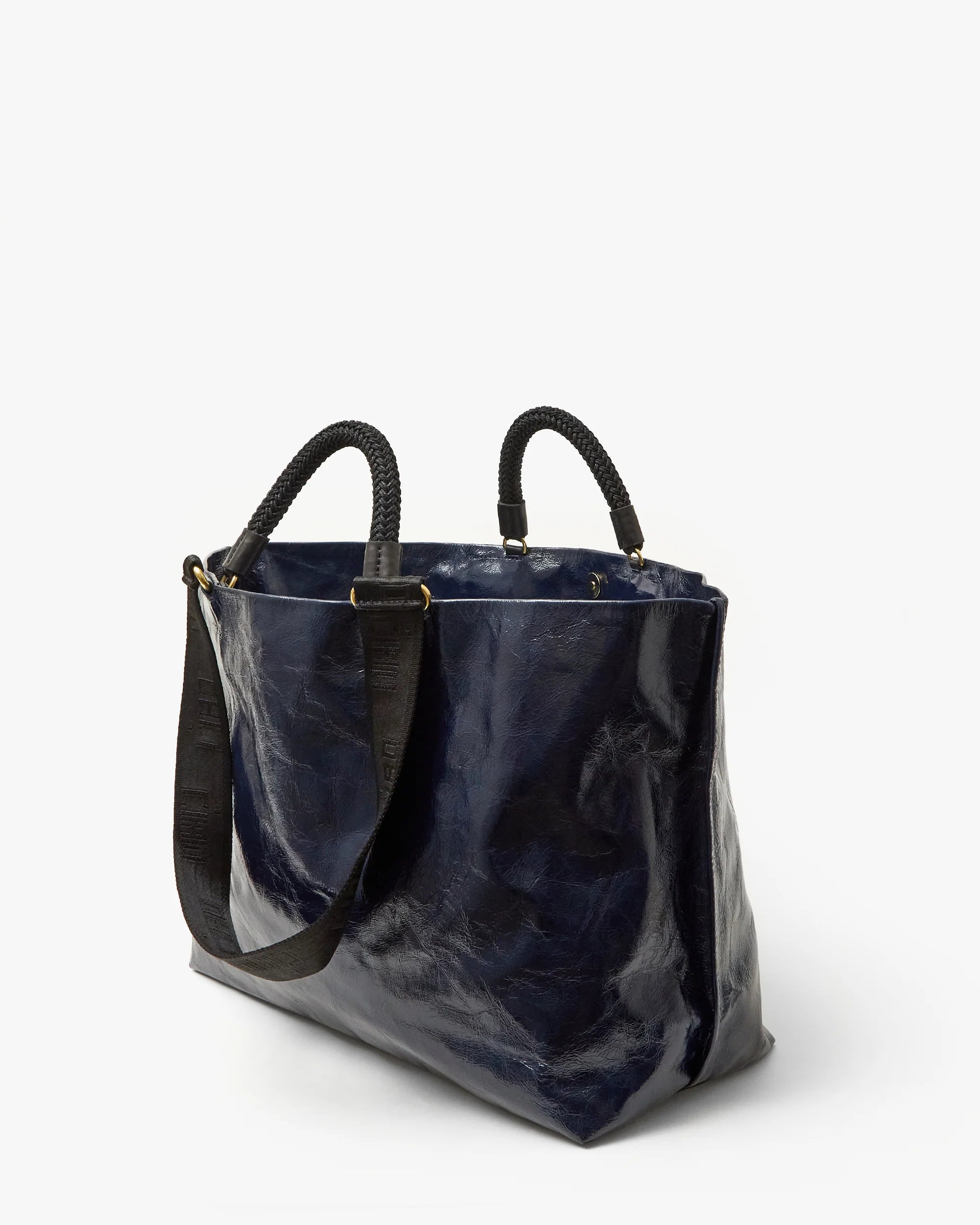 Clare V Grande Bateau Tote - Twilight Crinkle Patent HB-TT-LM-100059