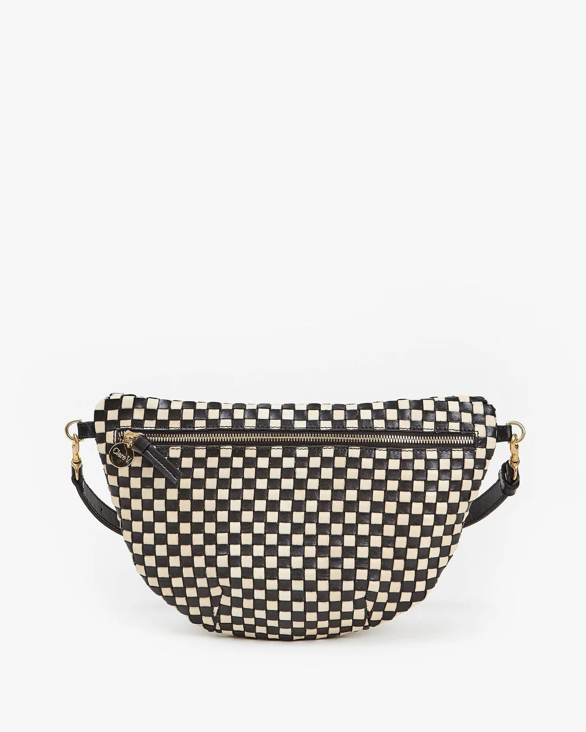 Clare V. Grande Fanny Woven Checker 100045