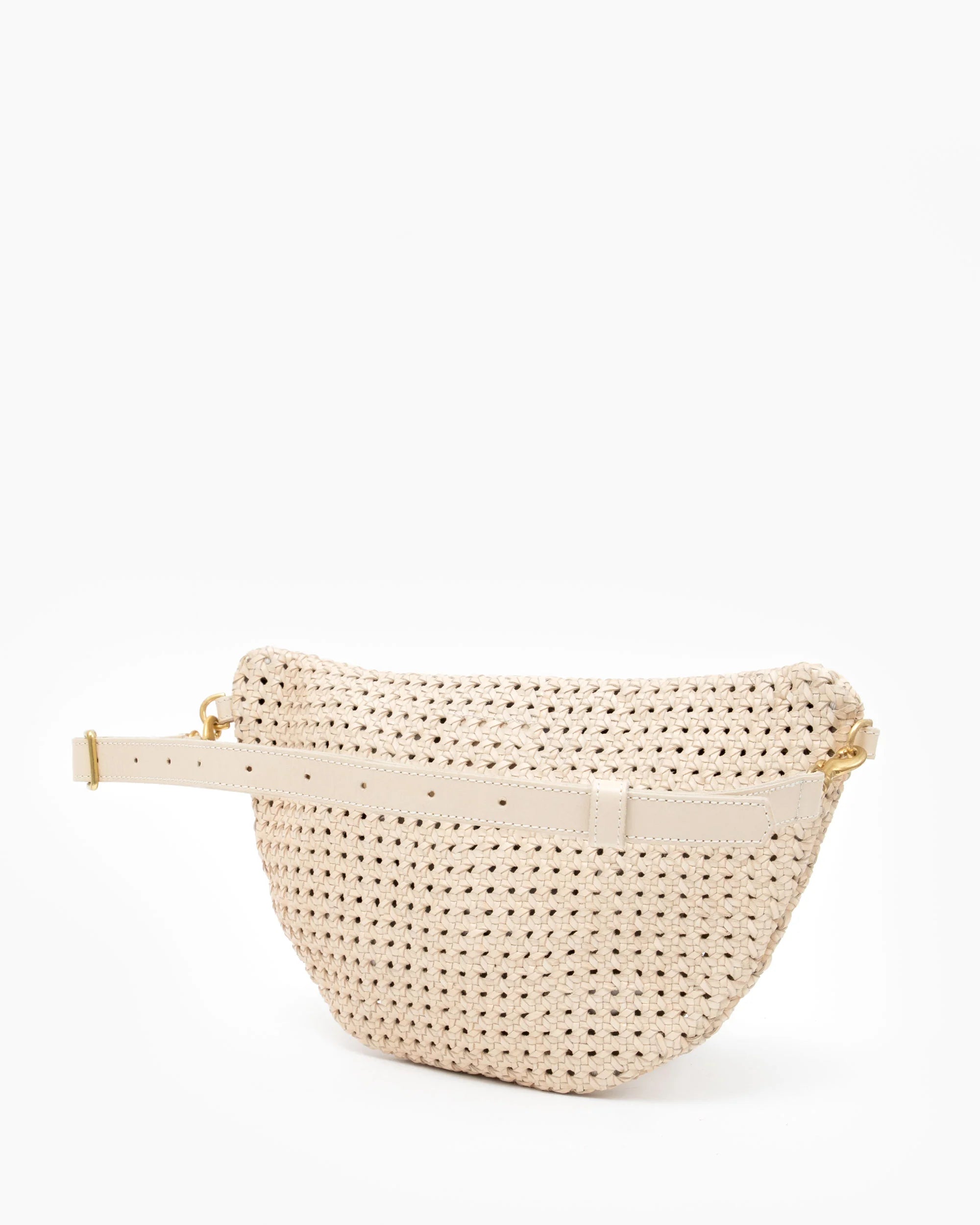 Clare V Grande Fanny - Cream Rattan HB-FP-GF-100069