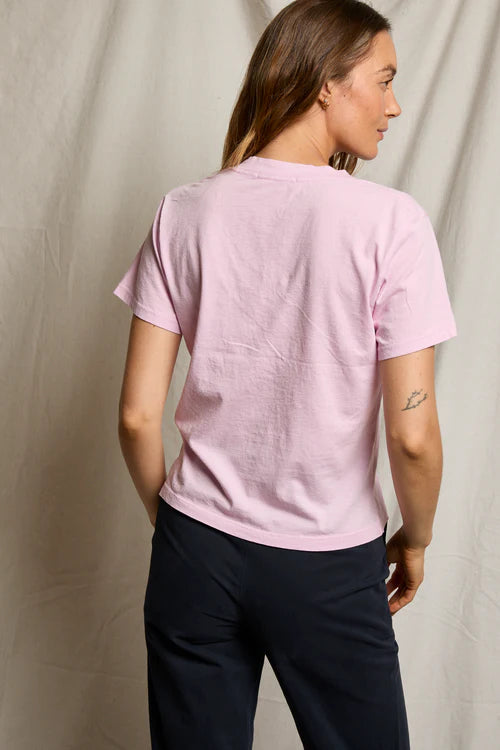 Perfect White Tee Hendrix Cotton Boxy V Neck Tee