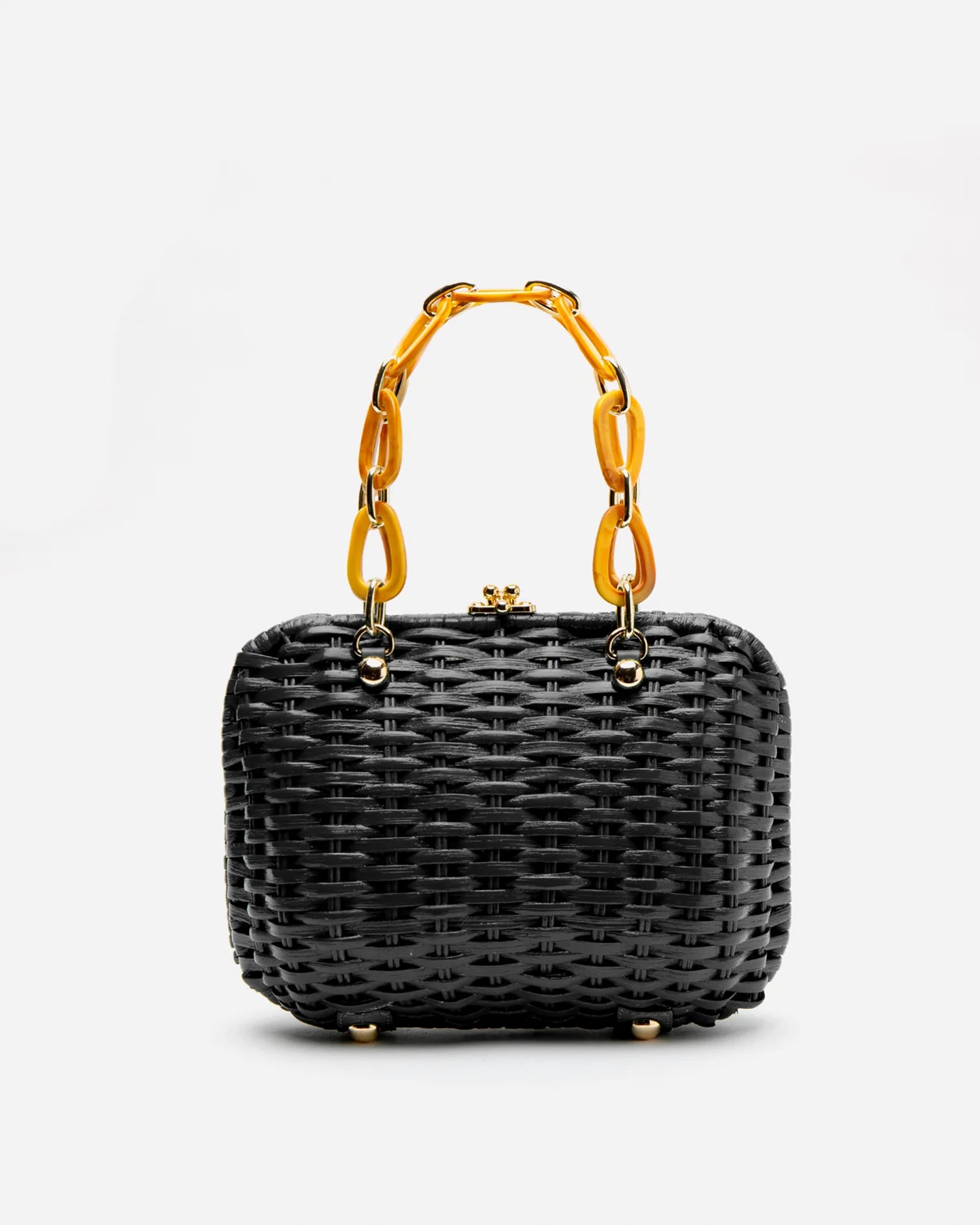 Frances Valentine Hen Bag With Chain  Black