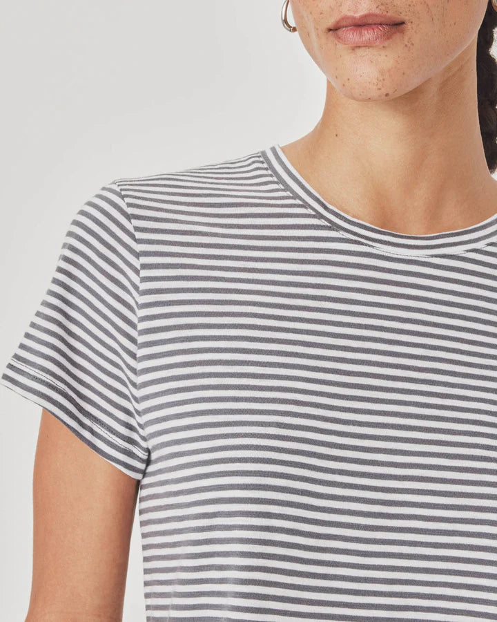 Splendid Louisa Stripe Short Sleeve Tee Ink/White RS5K331SE
