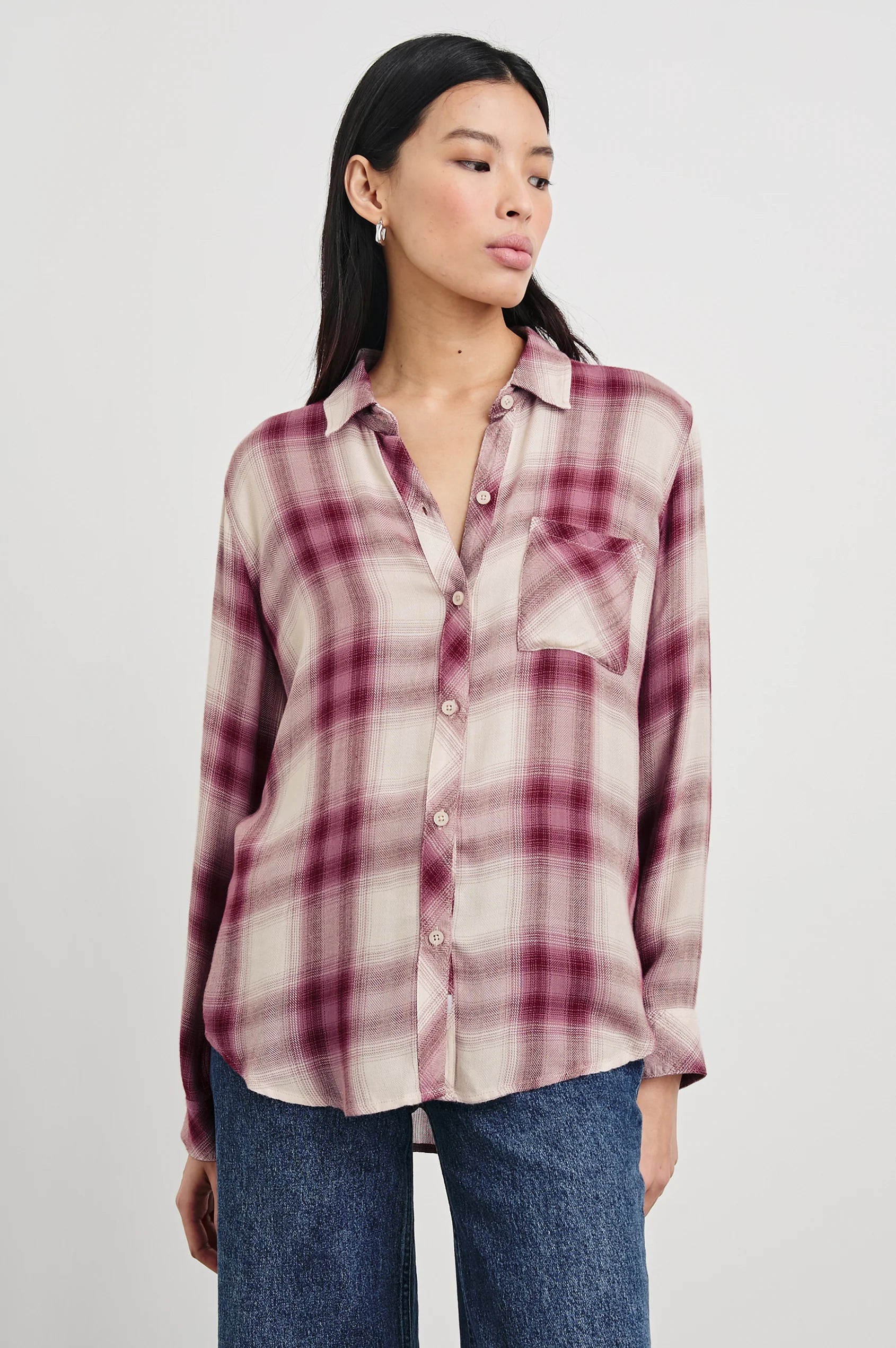 Rails Hunter Shirt - Faded Plum 7725